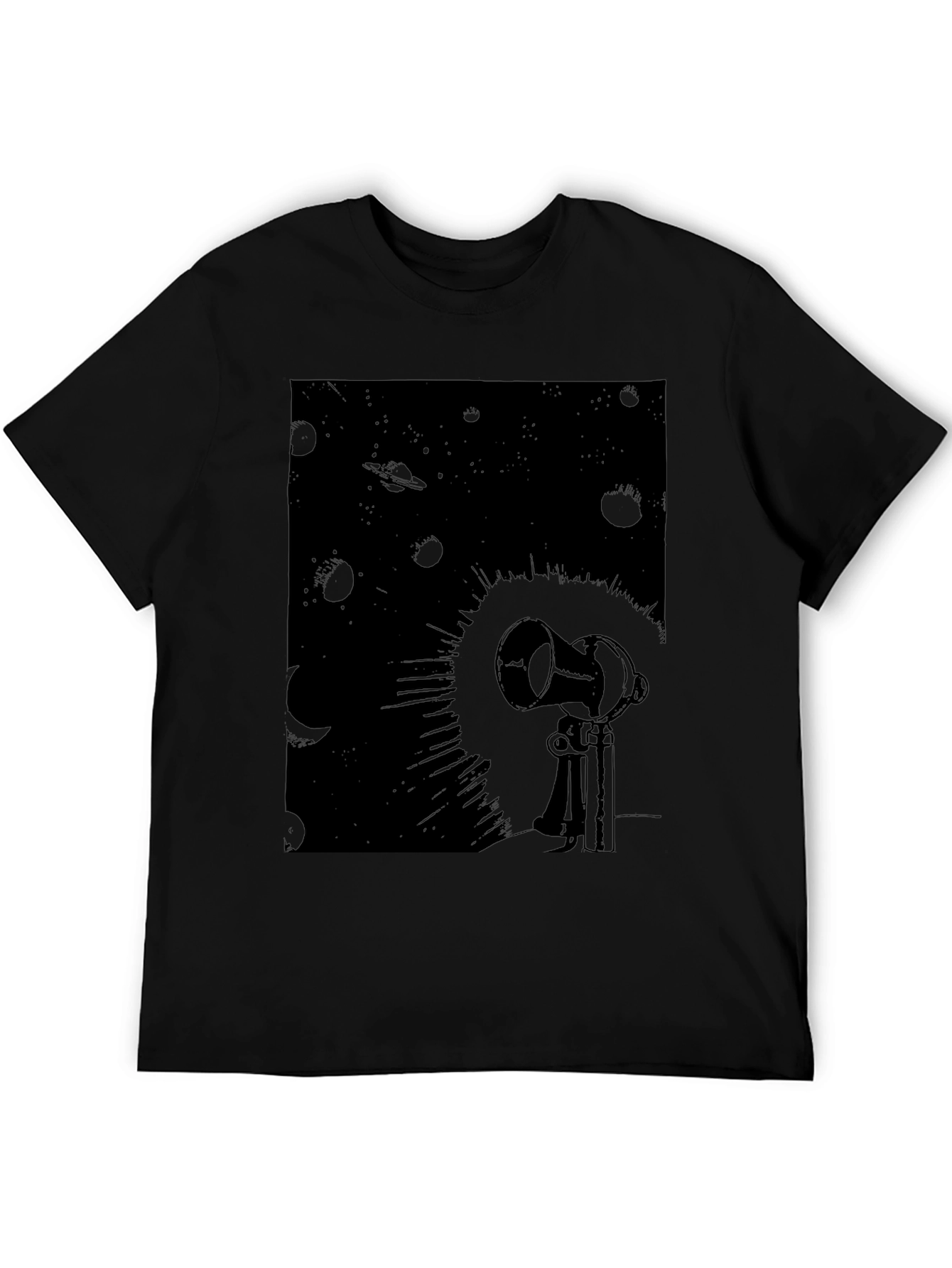 Telescope Graphic Tee - Black