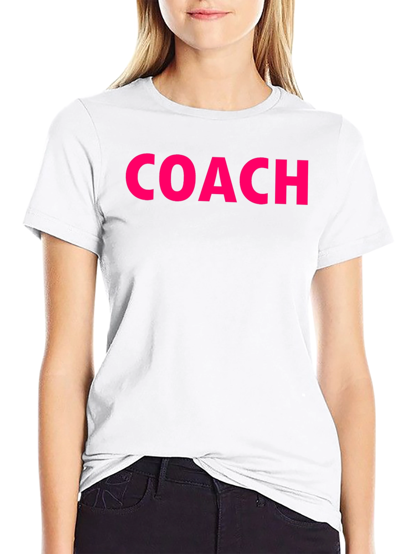 Coach Graphic Tee - Black Cotton Training Shirt