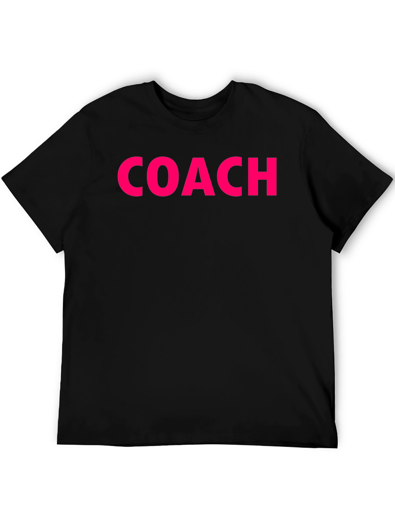 Coach Graphic Tee - Black Cotton Training Shirt