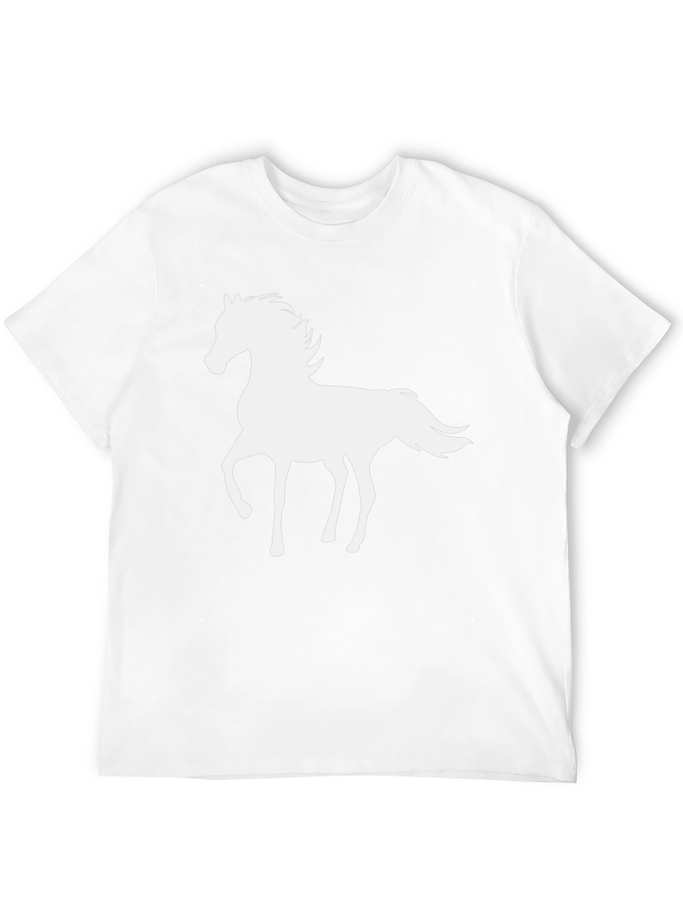 Horse Silhouette Black T-Shirt