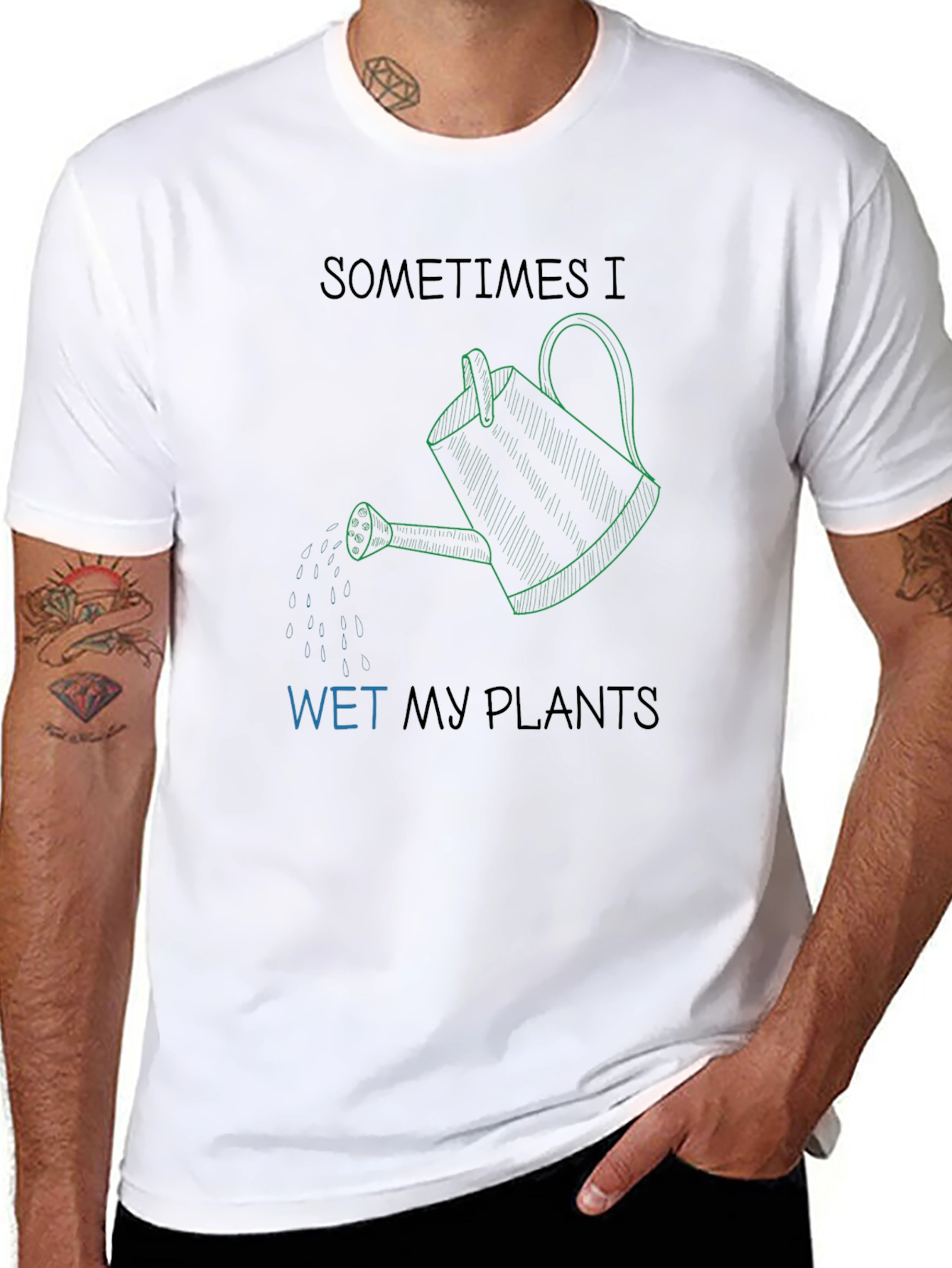 Sometimes I Wet My Plants Graphic T-Shirt