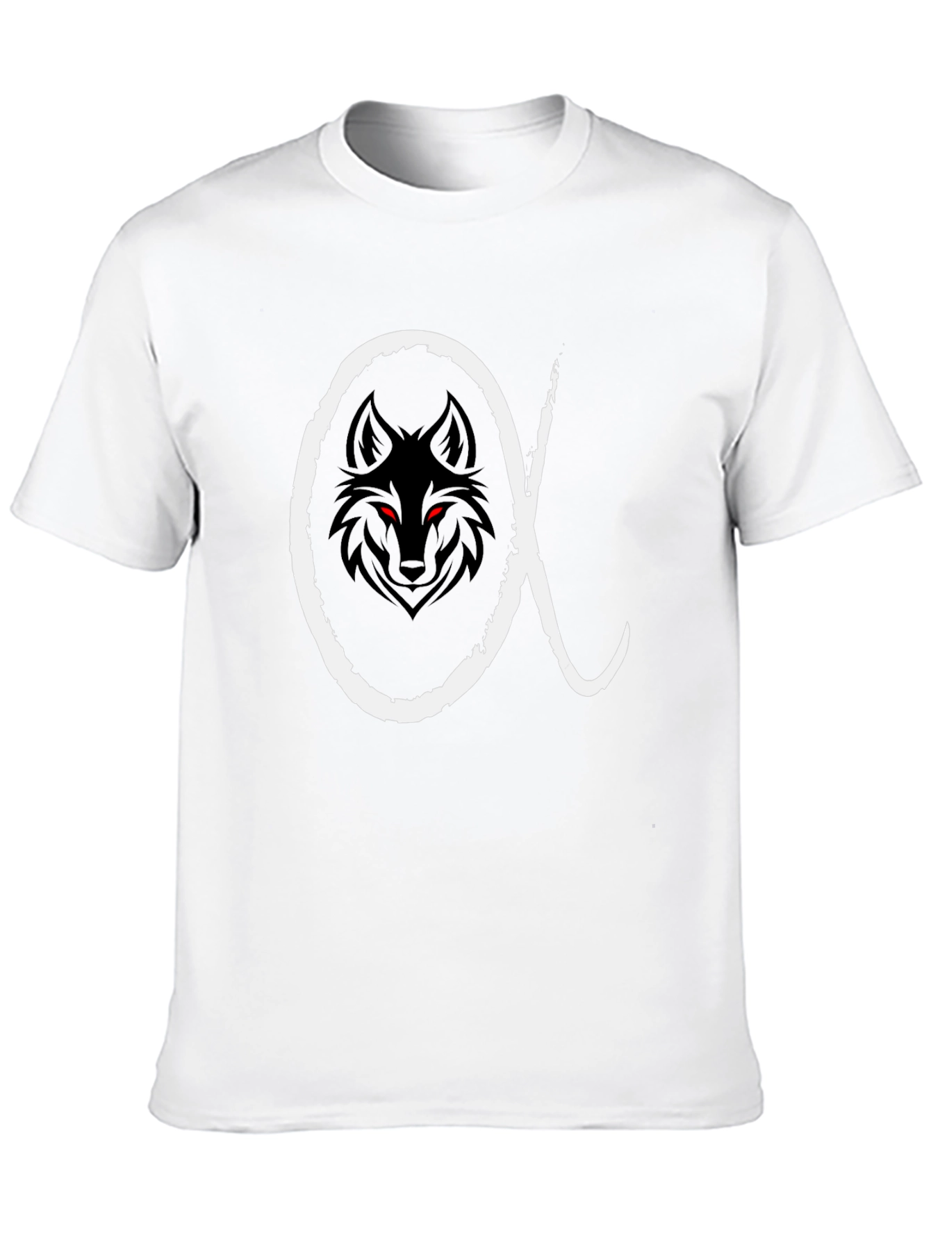 Alpha Wolf Graphic T-Shirt - Mens Black Tee