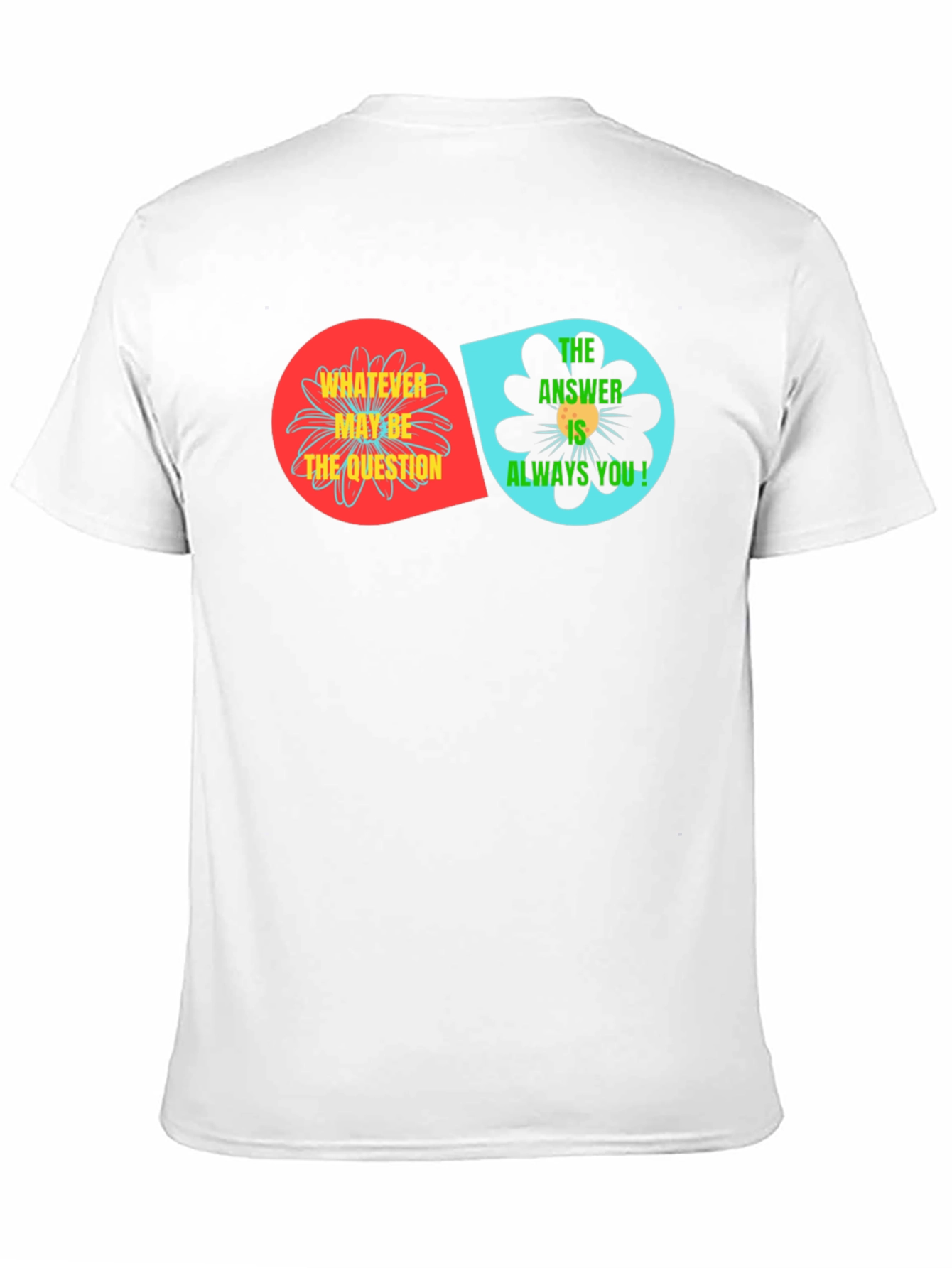 Unique Floral T-Shirt: Whatever May Be The Question