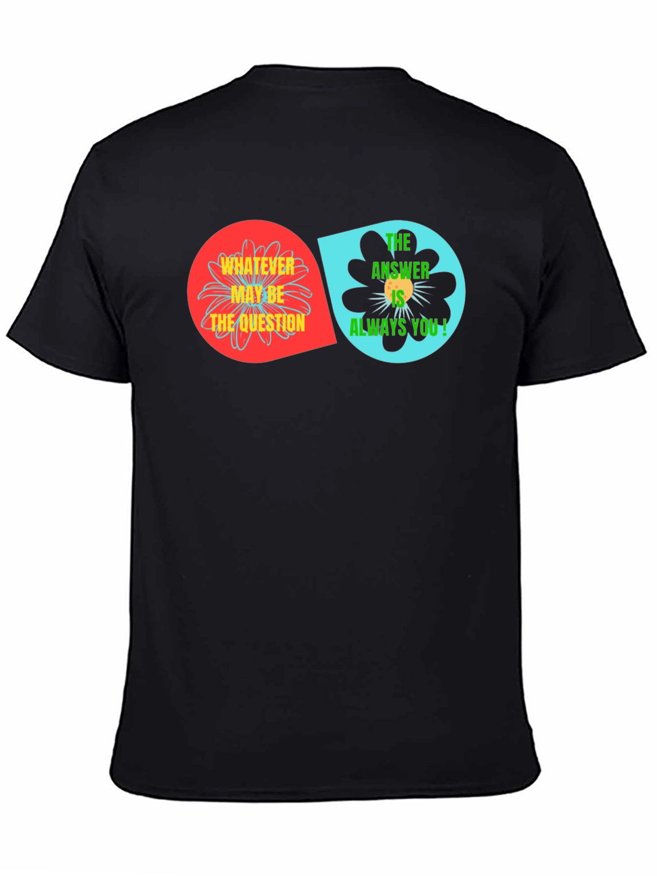 Unique Floral T-Shirt: Whatever May Be The Question