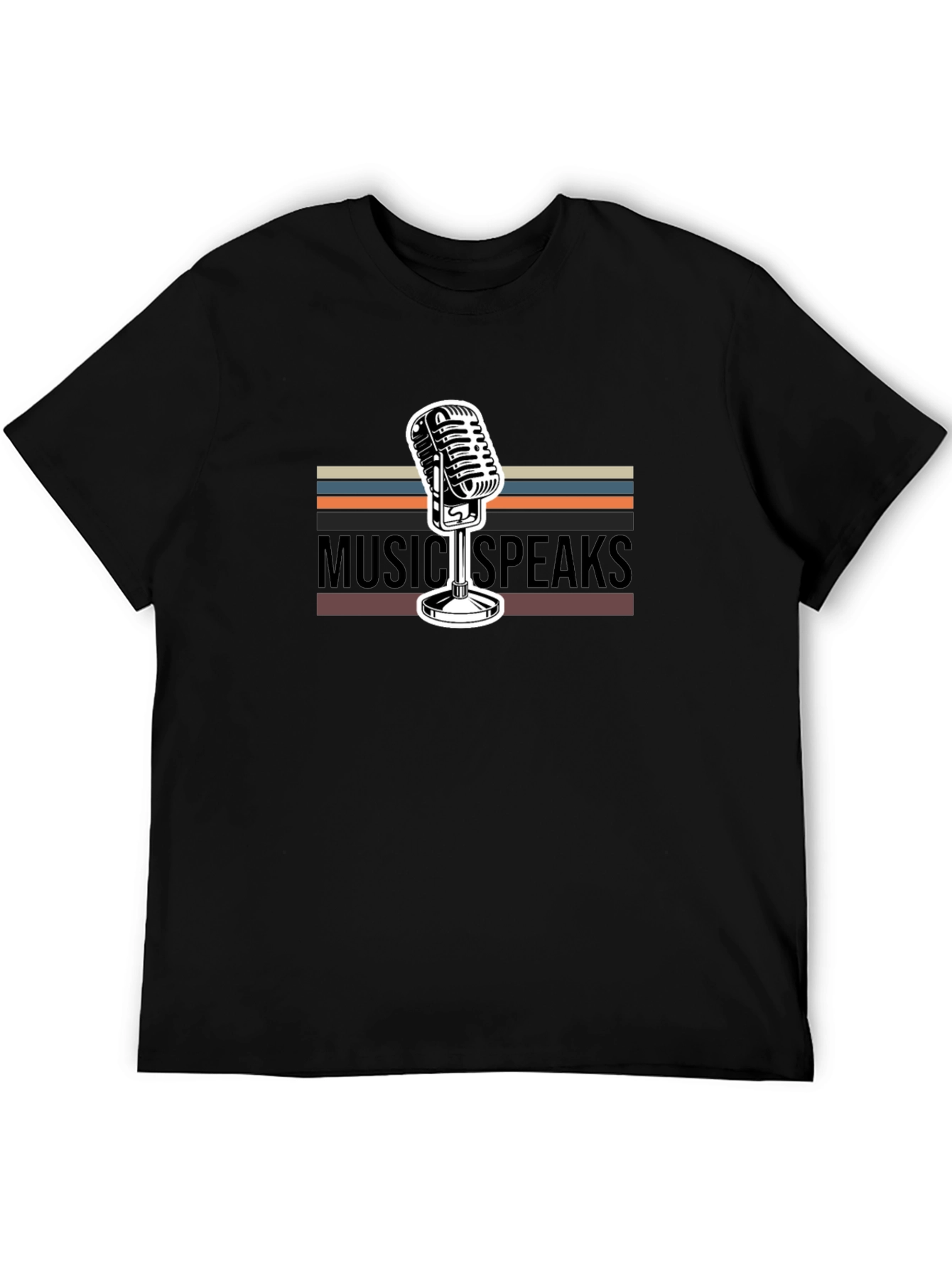 Music Speaks Graphic Tee - Retro Style