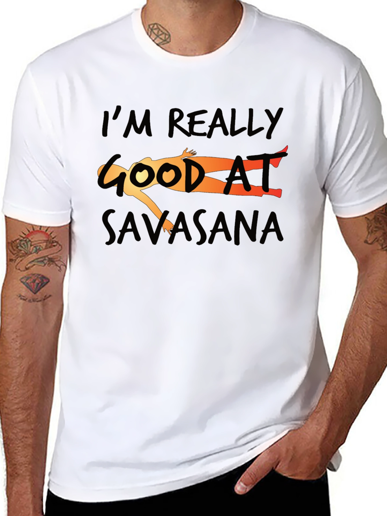 Savasana Yoga T-Shirt - Im Really Good At...
