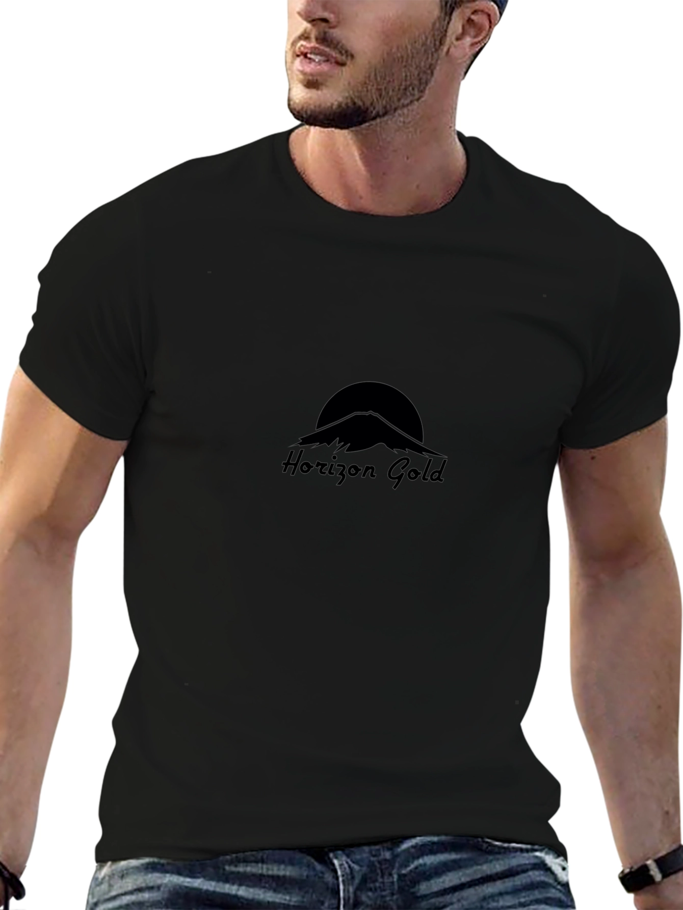 Horizon Gold Black Graphic T-Shirt