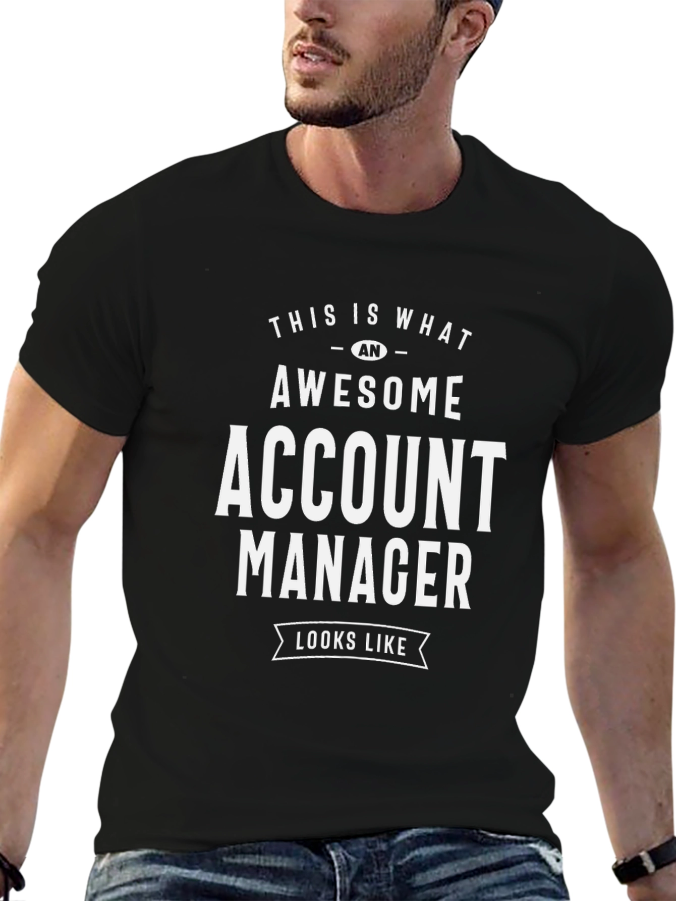 Awesome Account Manager Graphic Tee - Black Cotton T-Shirt