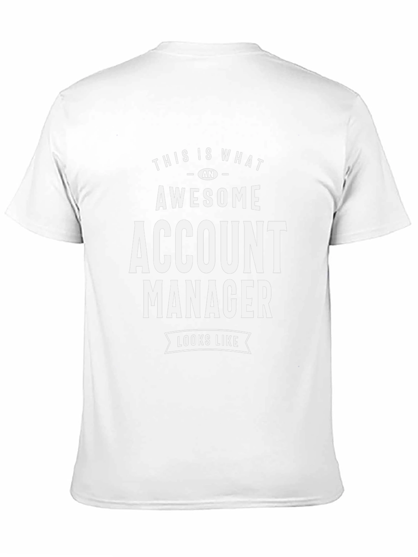 Awesome Account Manager Graphic Tee - Black Cotton T-Shirt