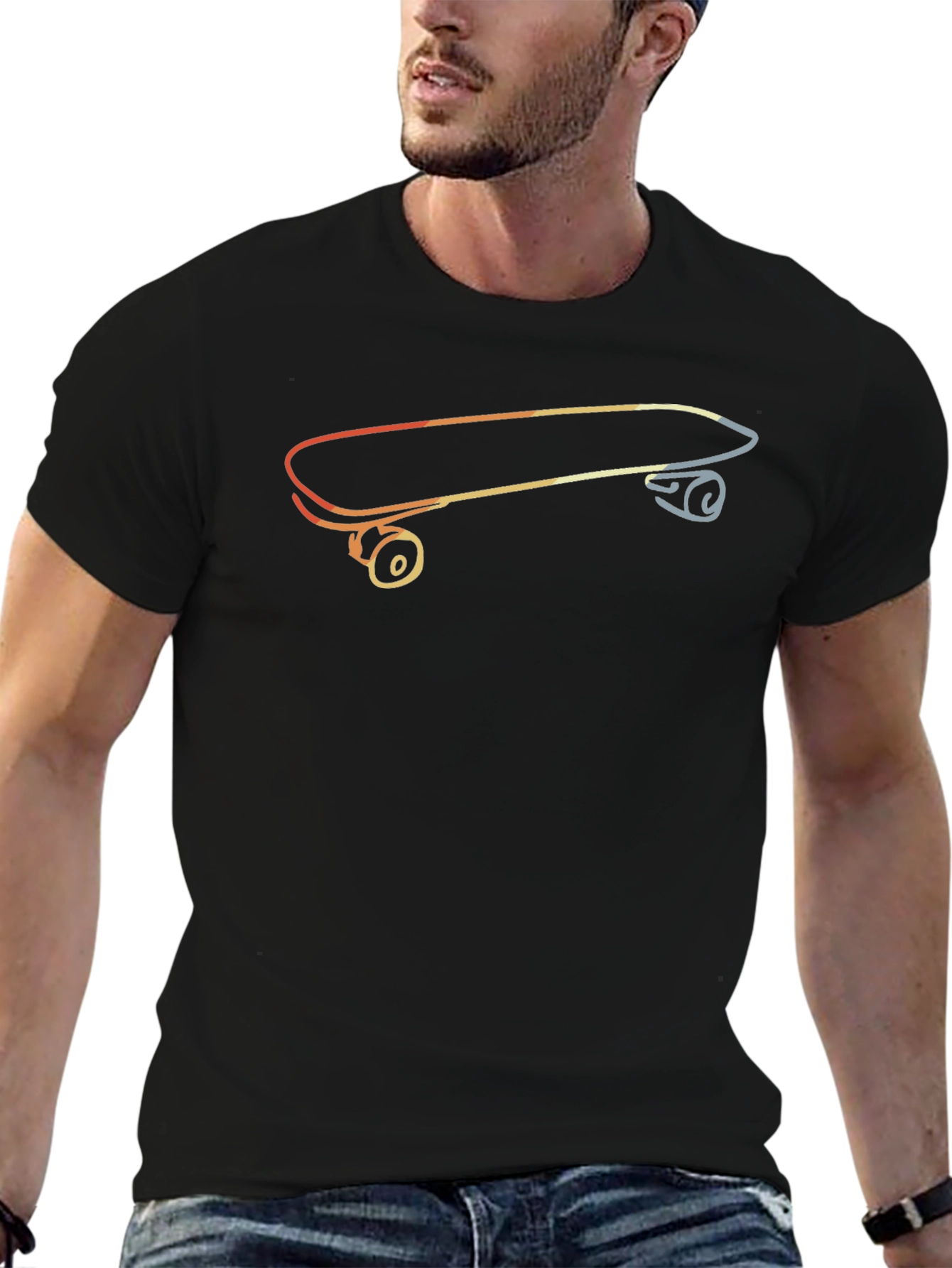 Skateboard Graphic Tee - Cool Casual Style