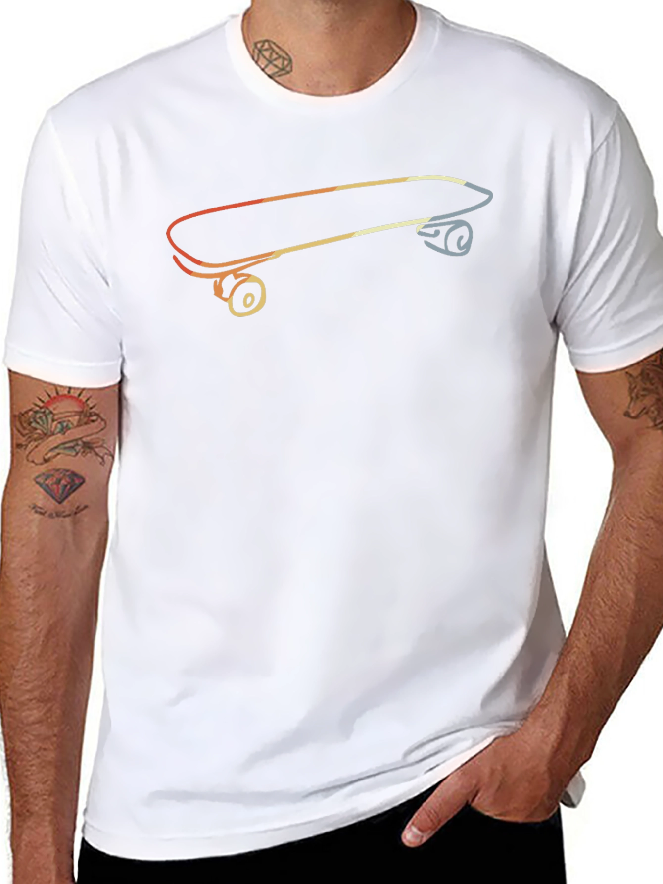 Skateboard Graphic Tee - Cool Casual Style
