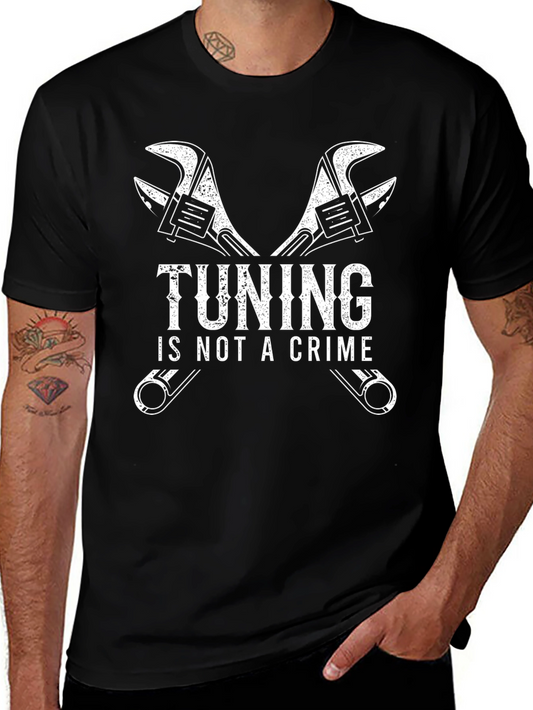Tuning Is Not A Crime Mechanic Wrench T-Shirt