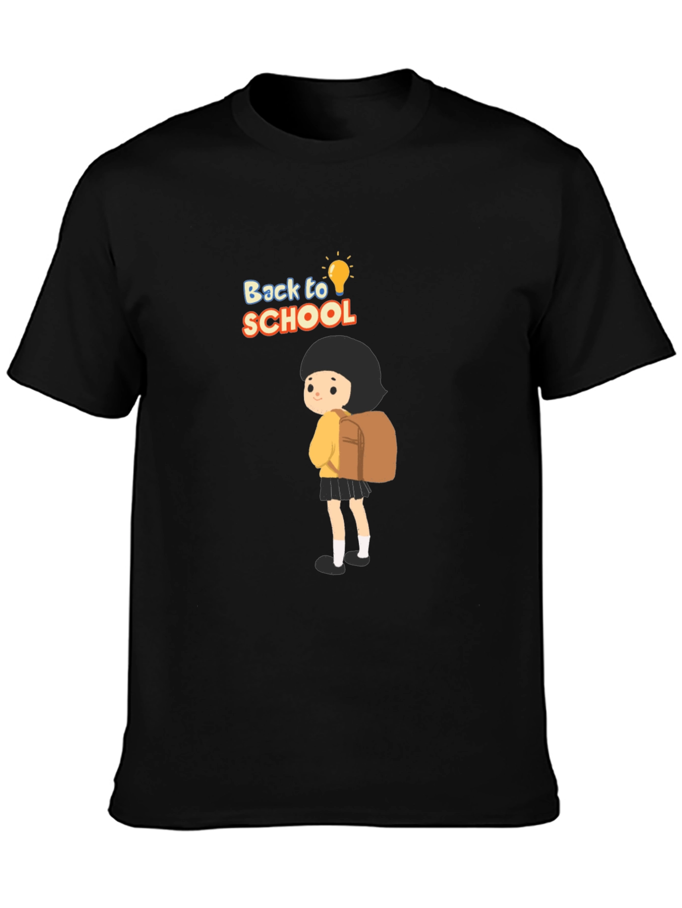 Back to School Black Graphic T-Shirt