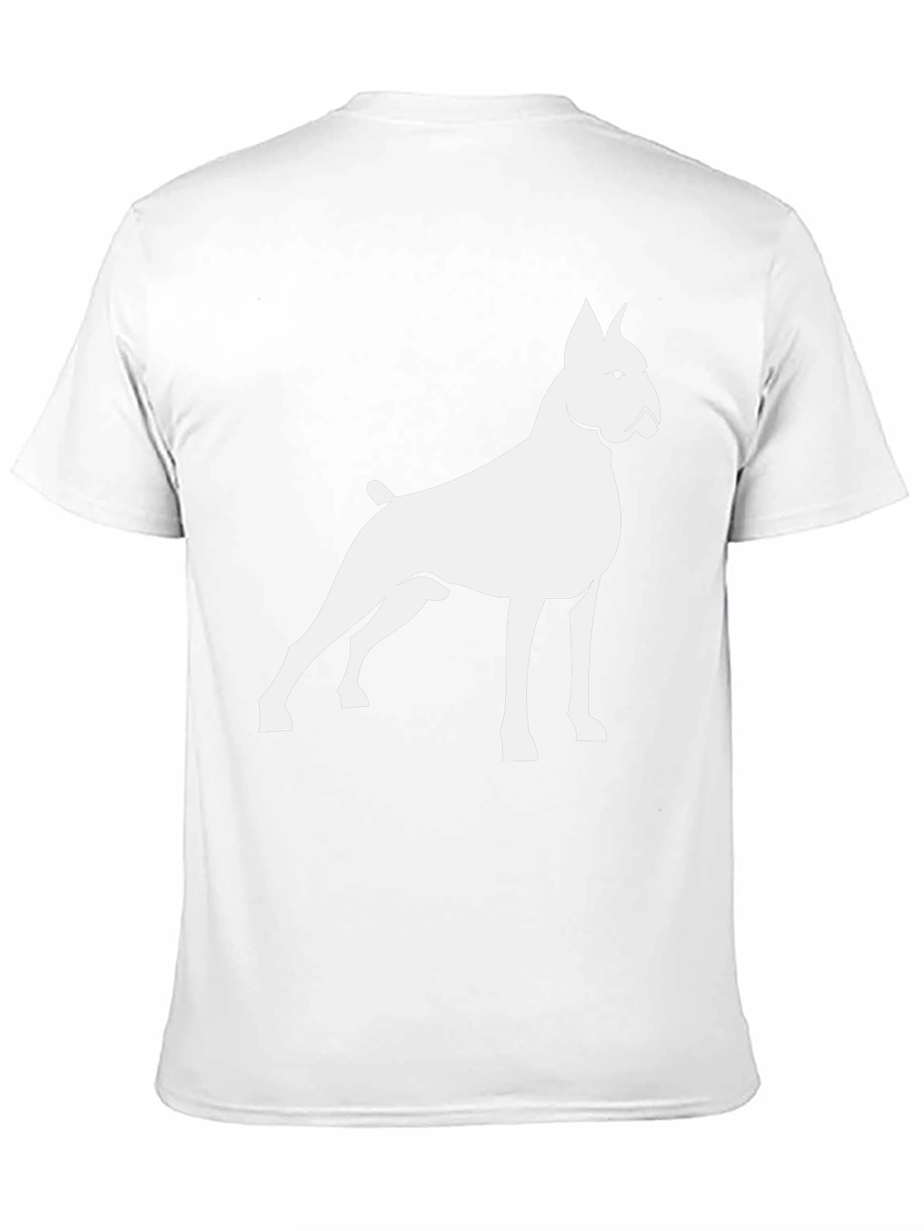 Dog Silhouette Graphic Tee - Black