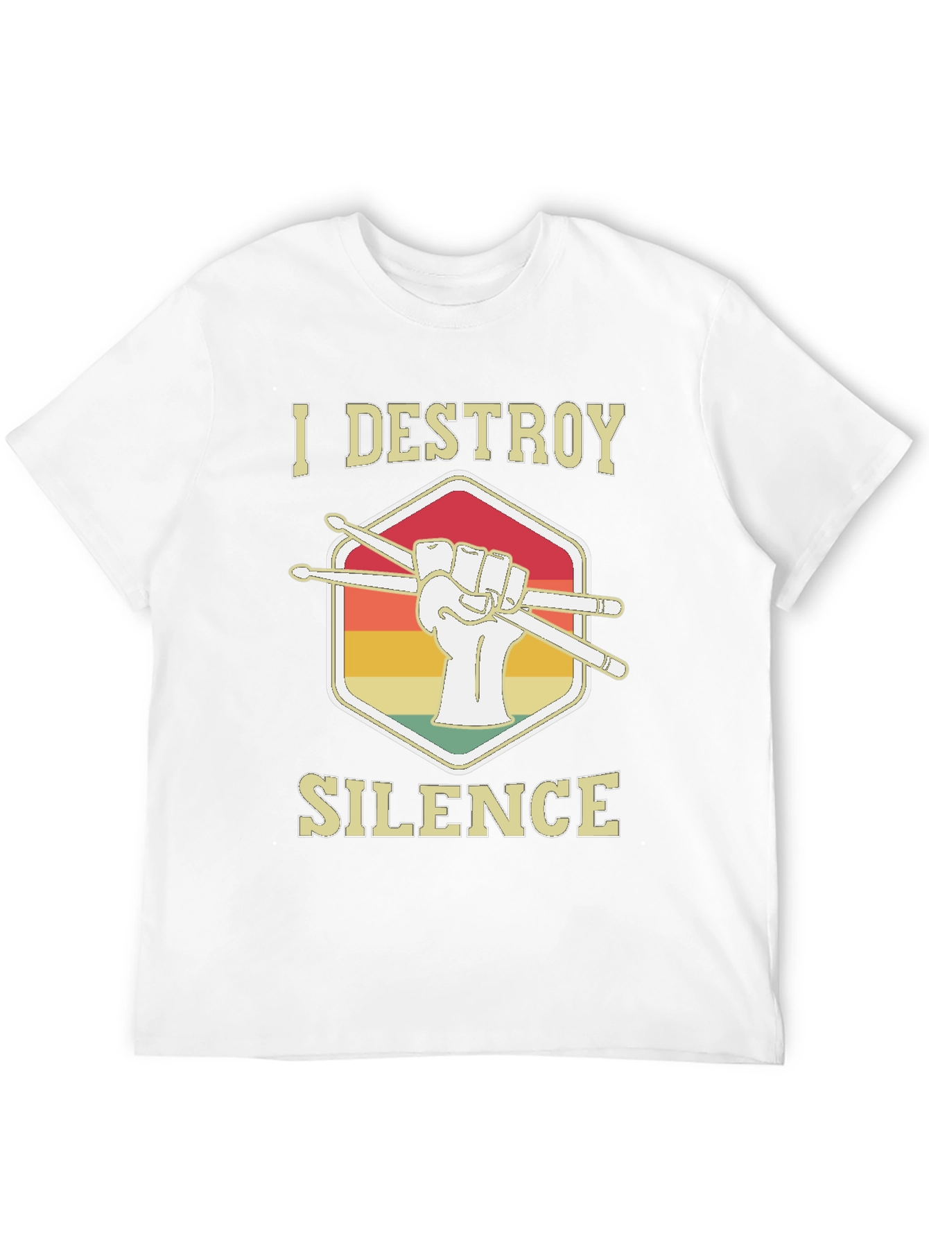 I Destroy Silence Drummer T-Shirt