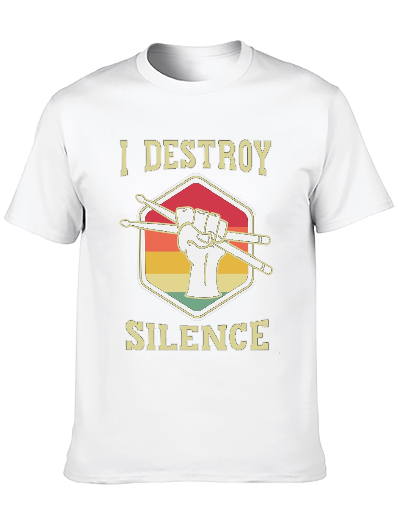 I Destroy Silence Drummer T-Shirt