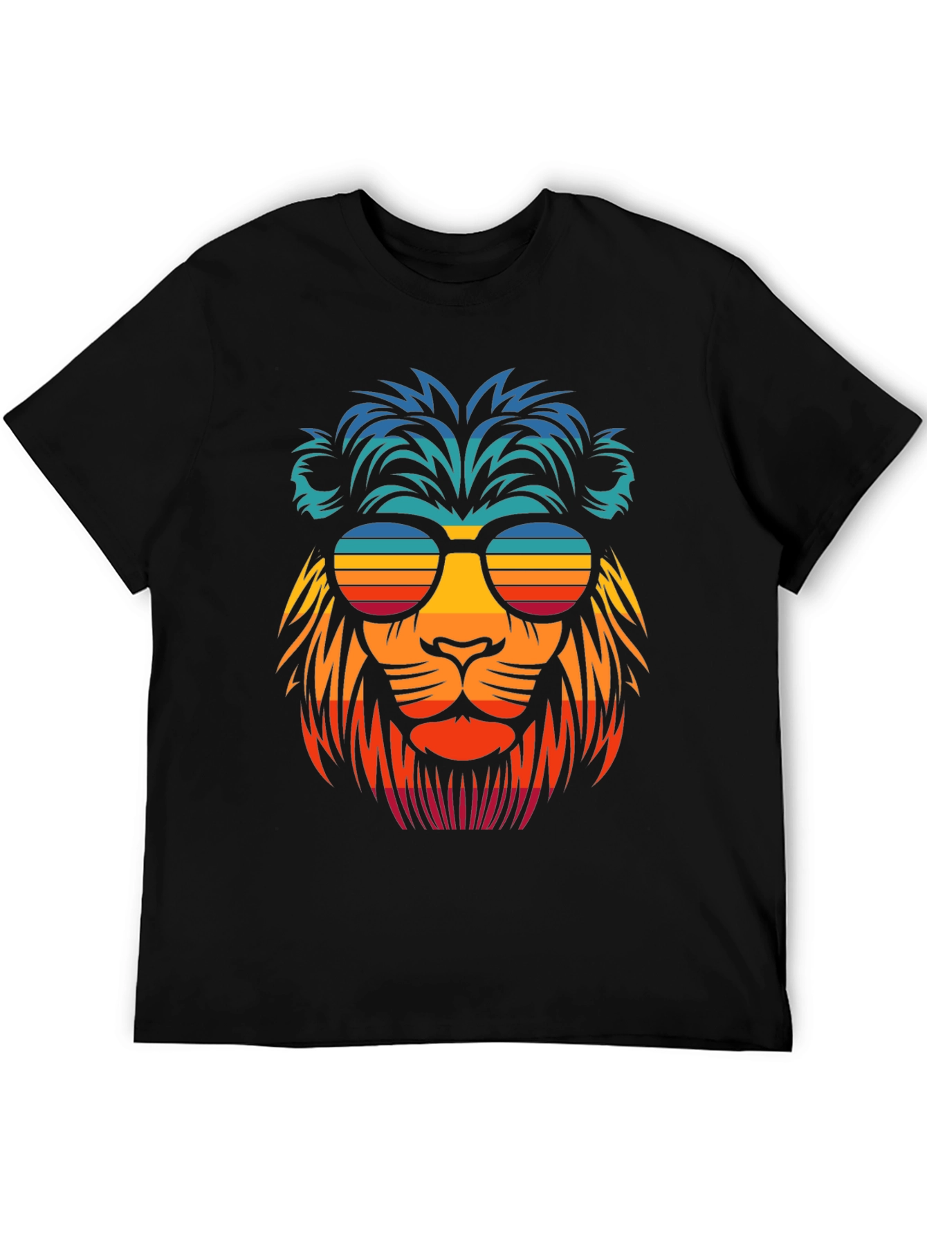 Cool Lion Retro Sunglasses Graphic Tee