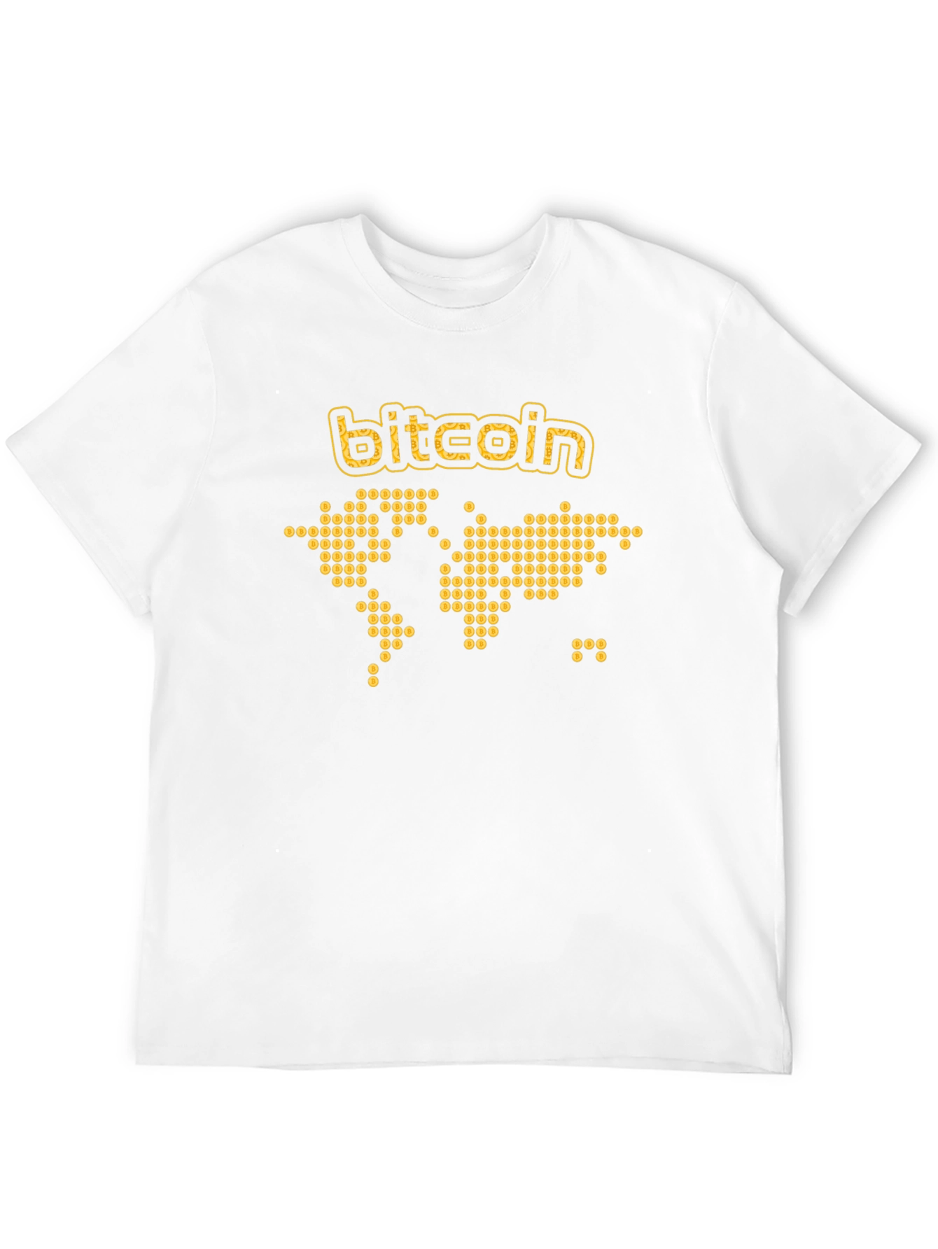 Bitcoin World Map T-Shirt - Crypto Currency Tee