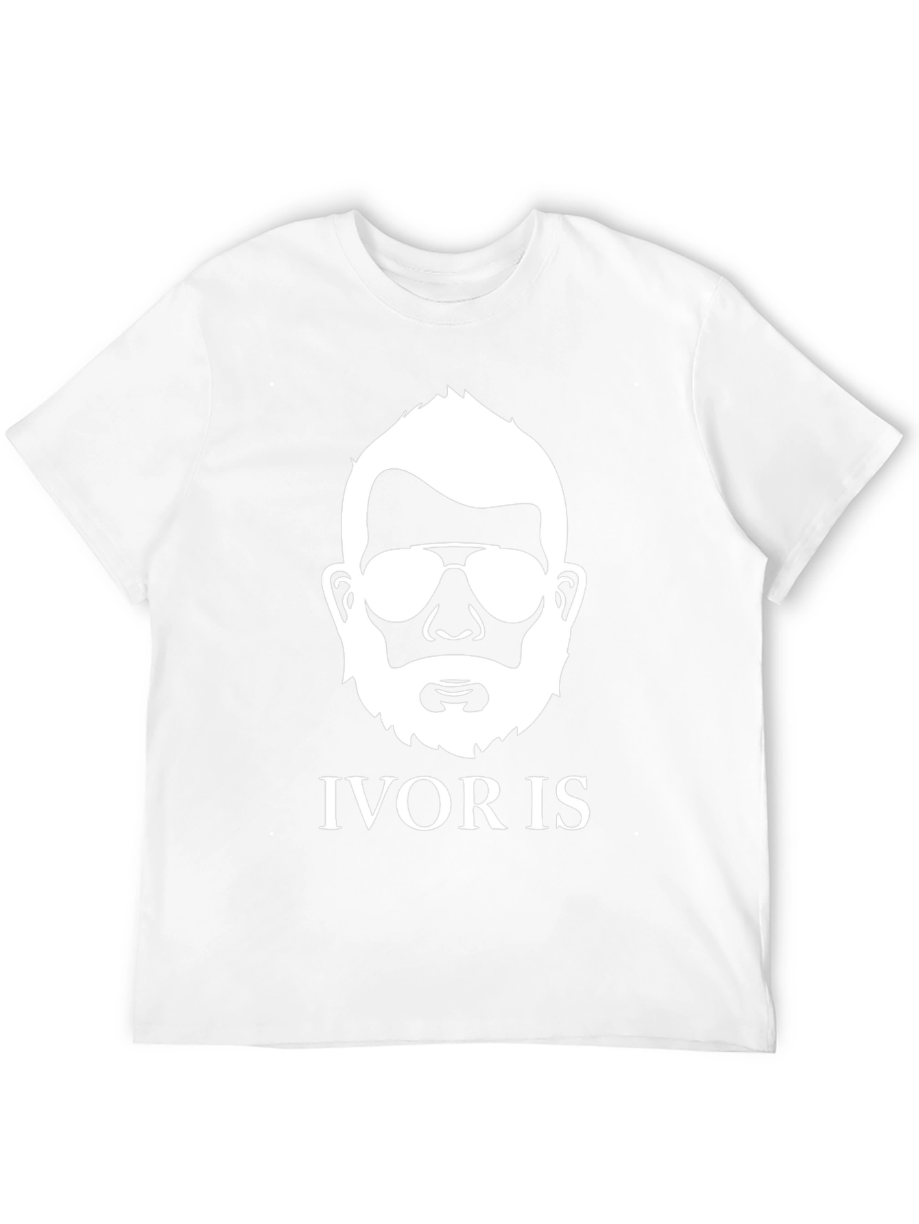Ivor Is Beard Silhouette Graphic Tee