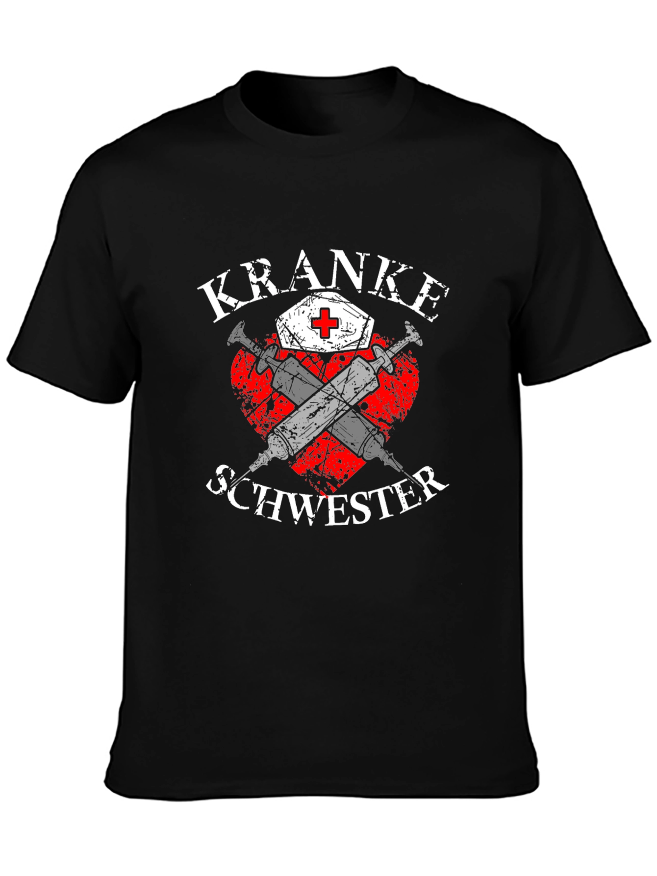 Kranke Schwester Nurse T-Shirt Black