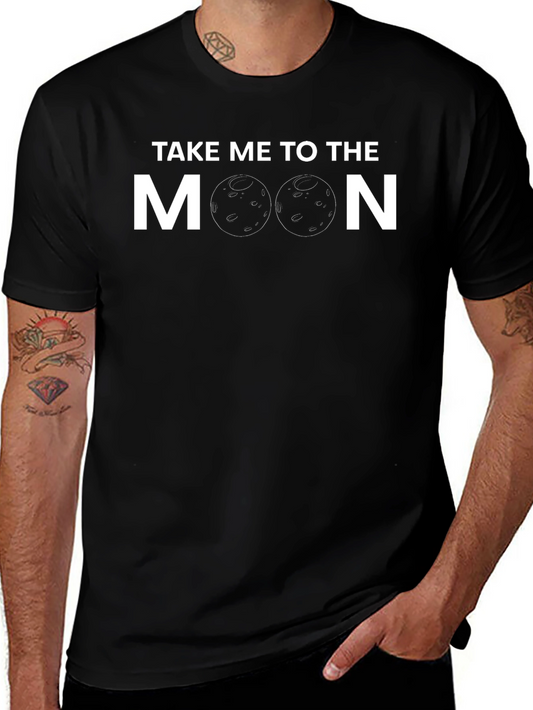 Take Me To The Moon Novelty Graphic T-Shirt