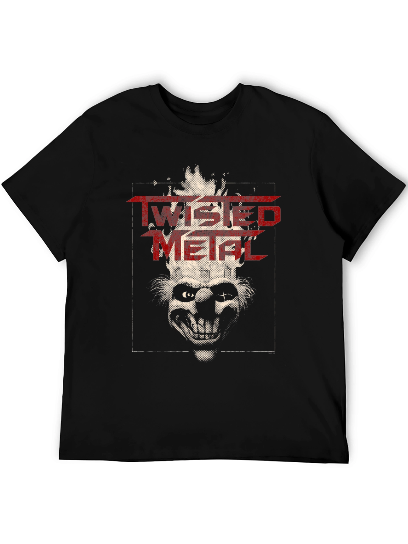 Twisted Metal Clown Graphic T-Shirt - Black