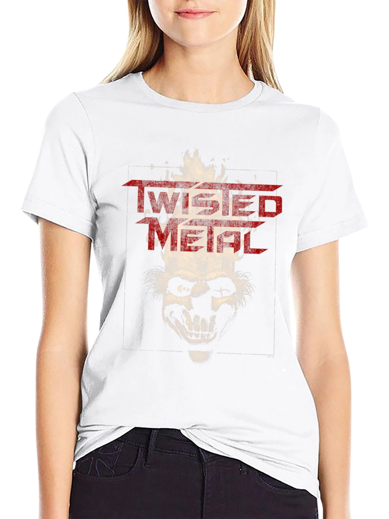 Twisted Metal Clown Graphic T-Shirt - Black