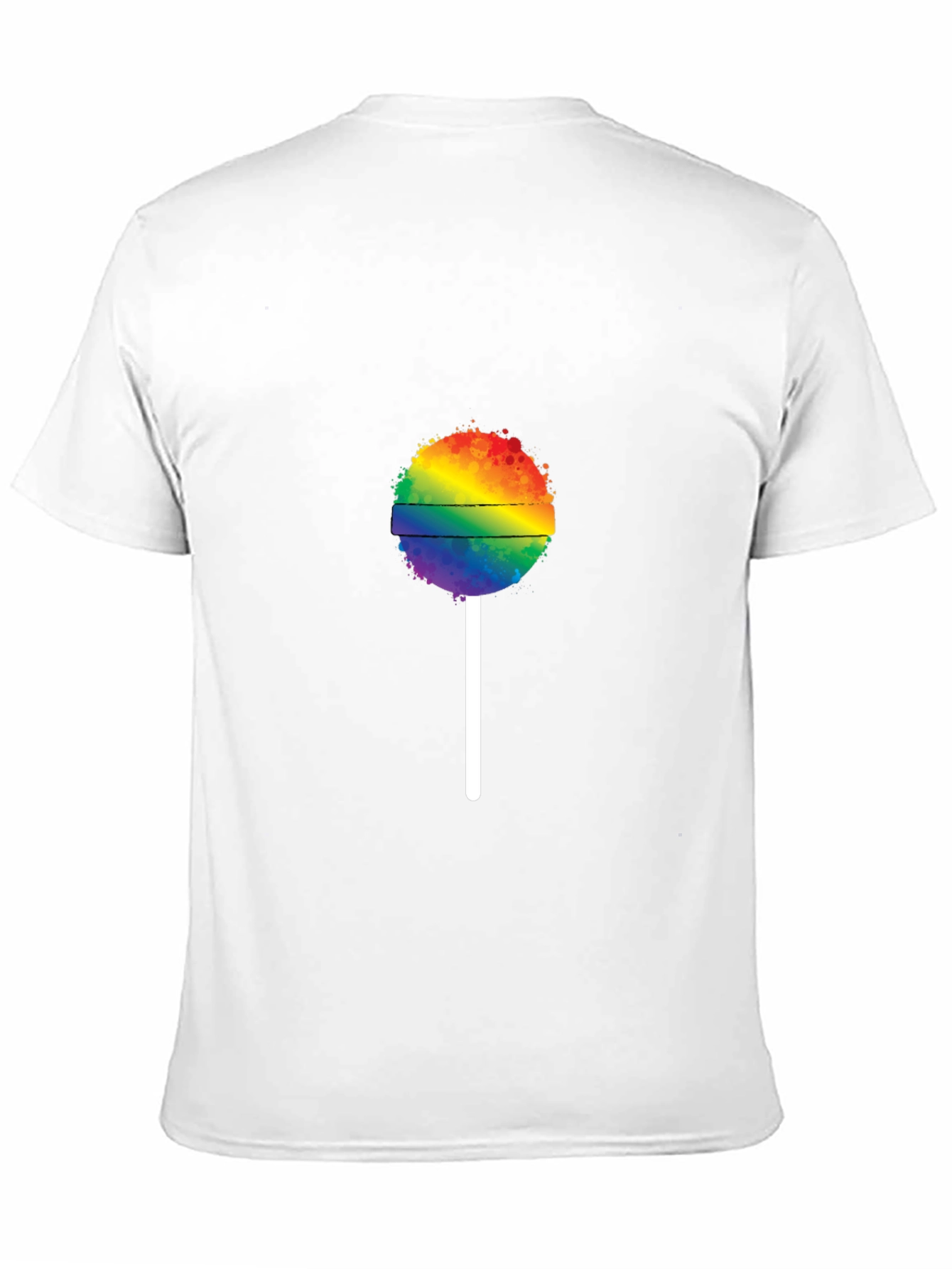 Rainbow Lollipop Graphic Tee - Black
