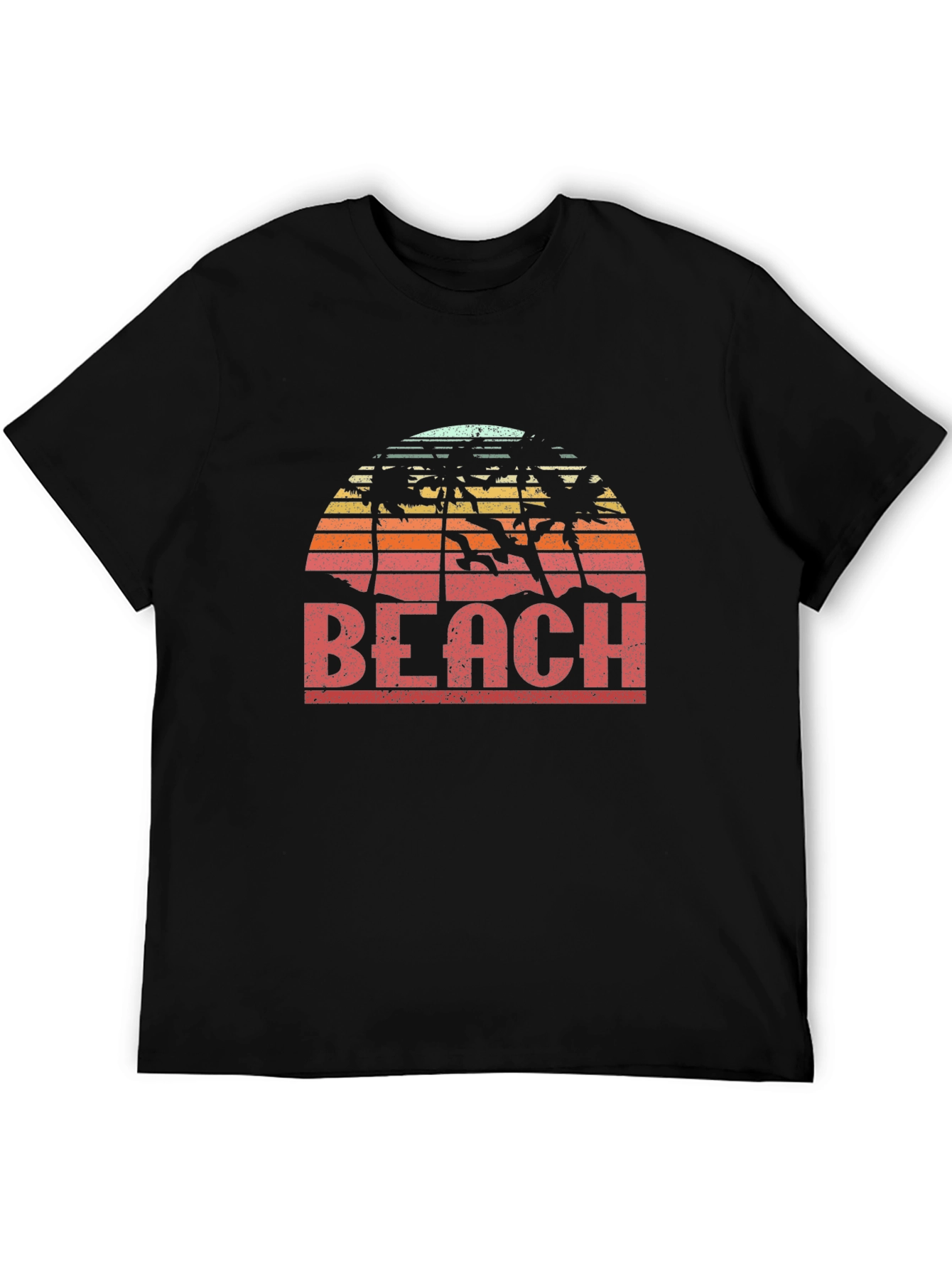 Retro Beach Sunset Graphic T-Shirt