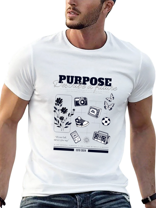 Purpose Future Graphic Tee - Retro Tech Design