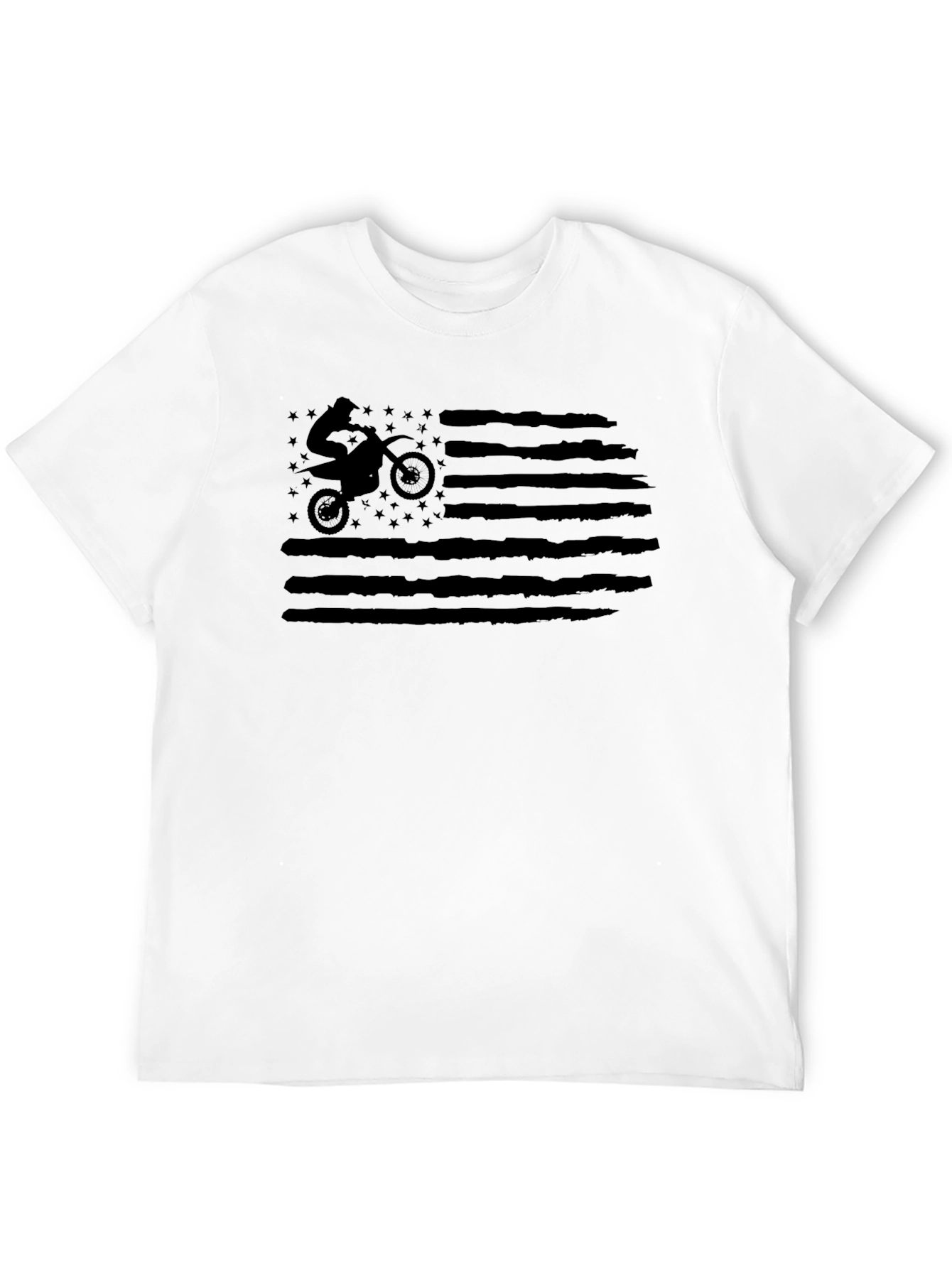Motocross American Flag Graphic Tee