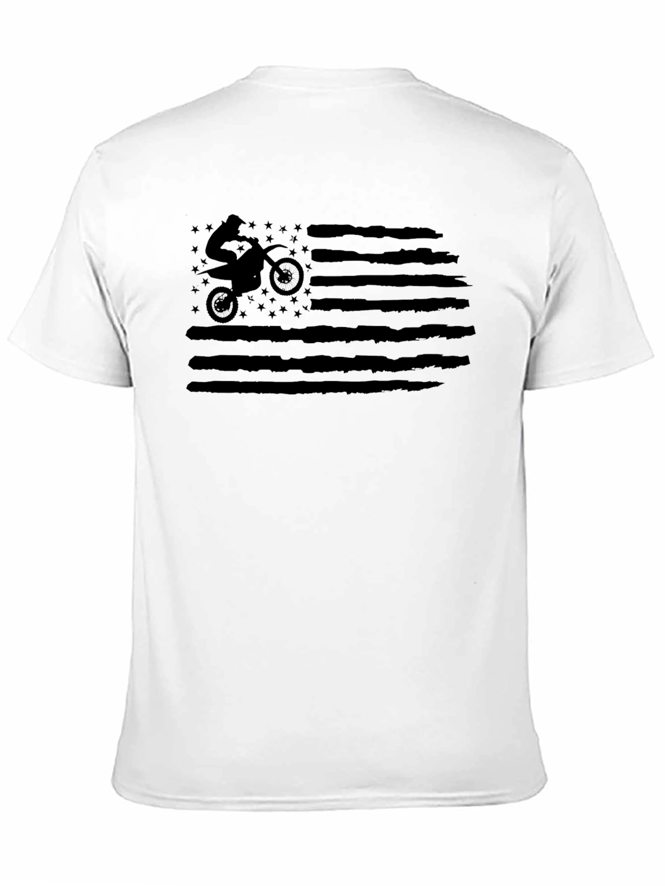 Motocross American Flag Graphic Tee