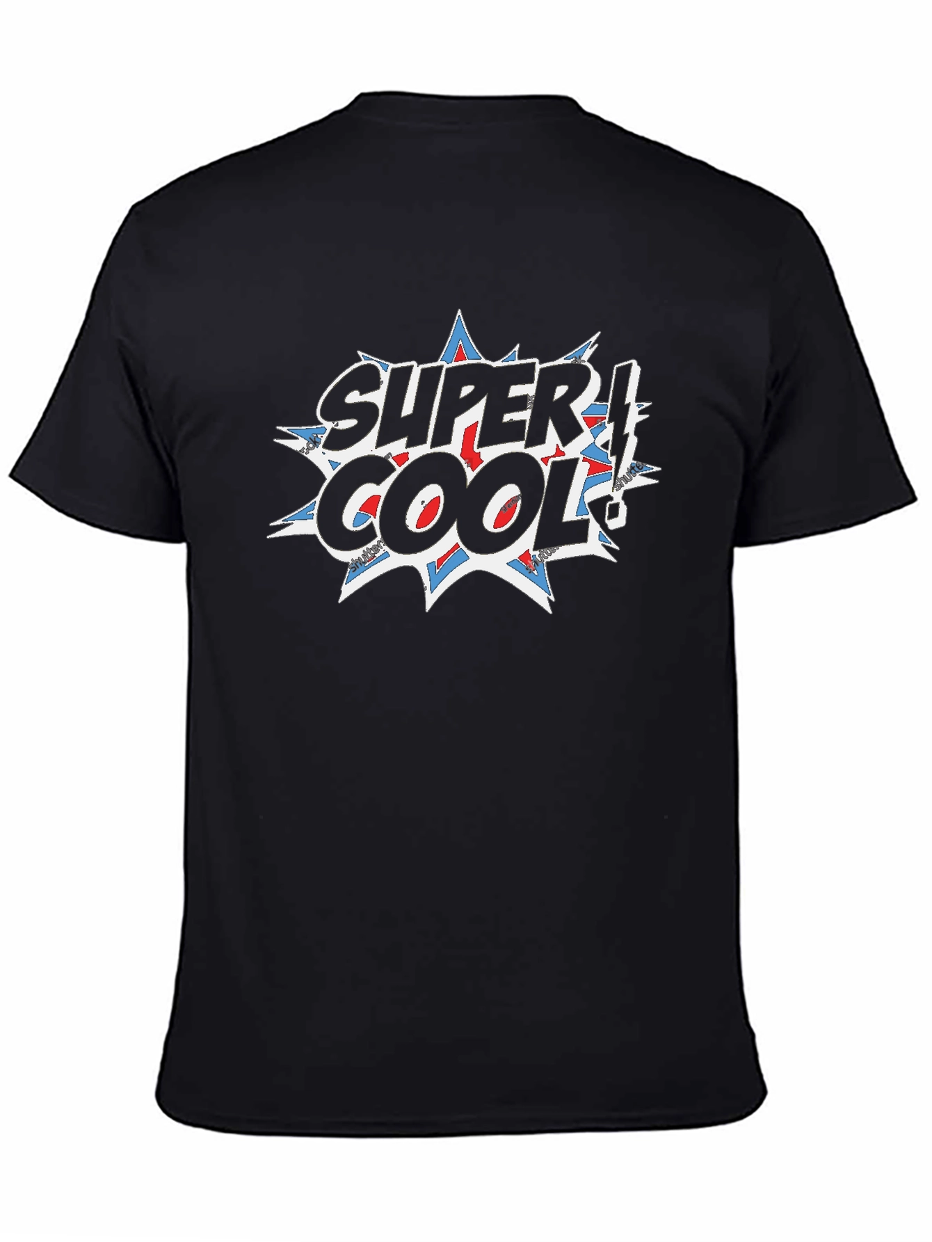 Super Cool Graphic Print Black T-Shirt