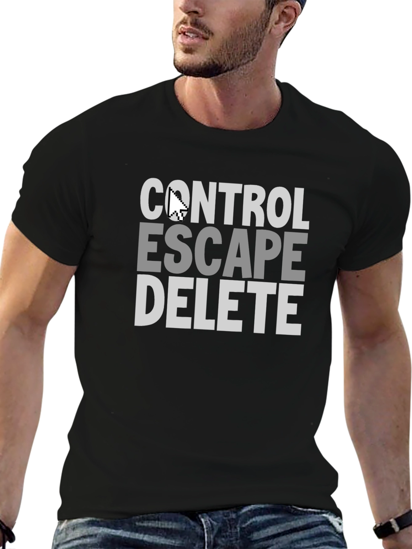 Control Escape Delete T-Shirt Funny Geek Tee