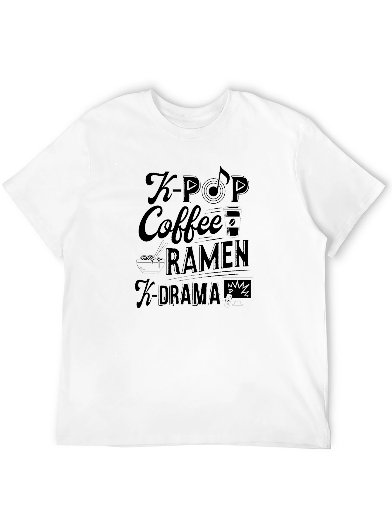 K-Pop Fan Black T-Shirt