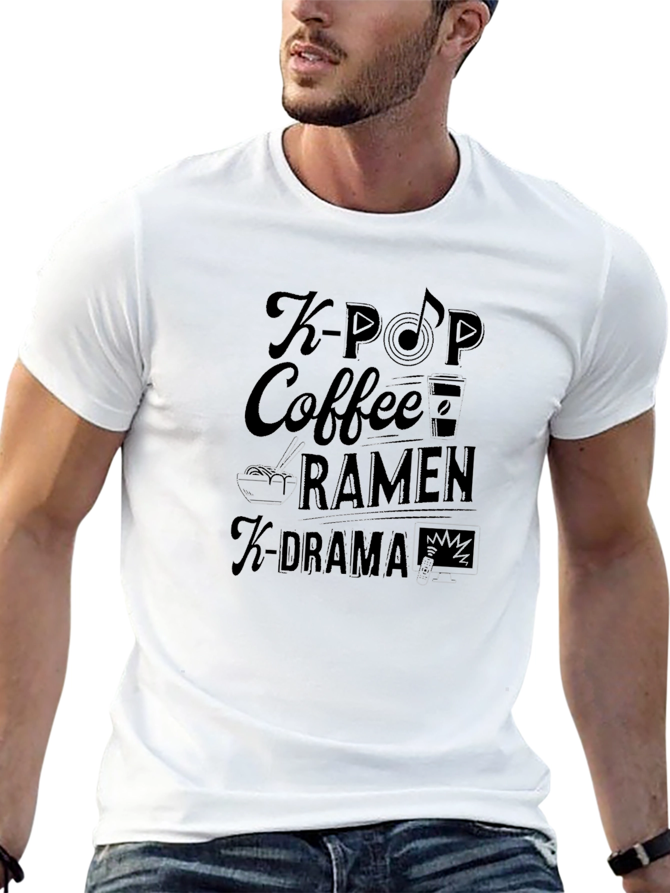 K-Pop Fan Black T-Shirt