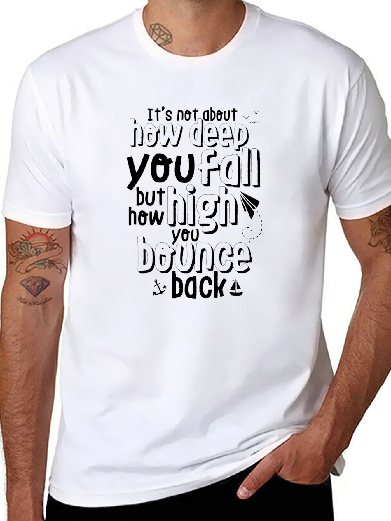 Inspirational Quote Black T-Shirt