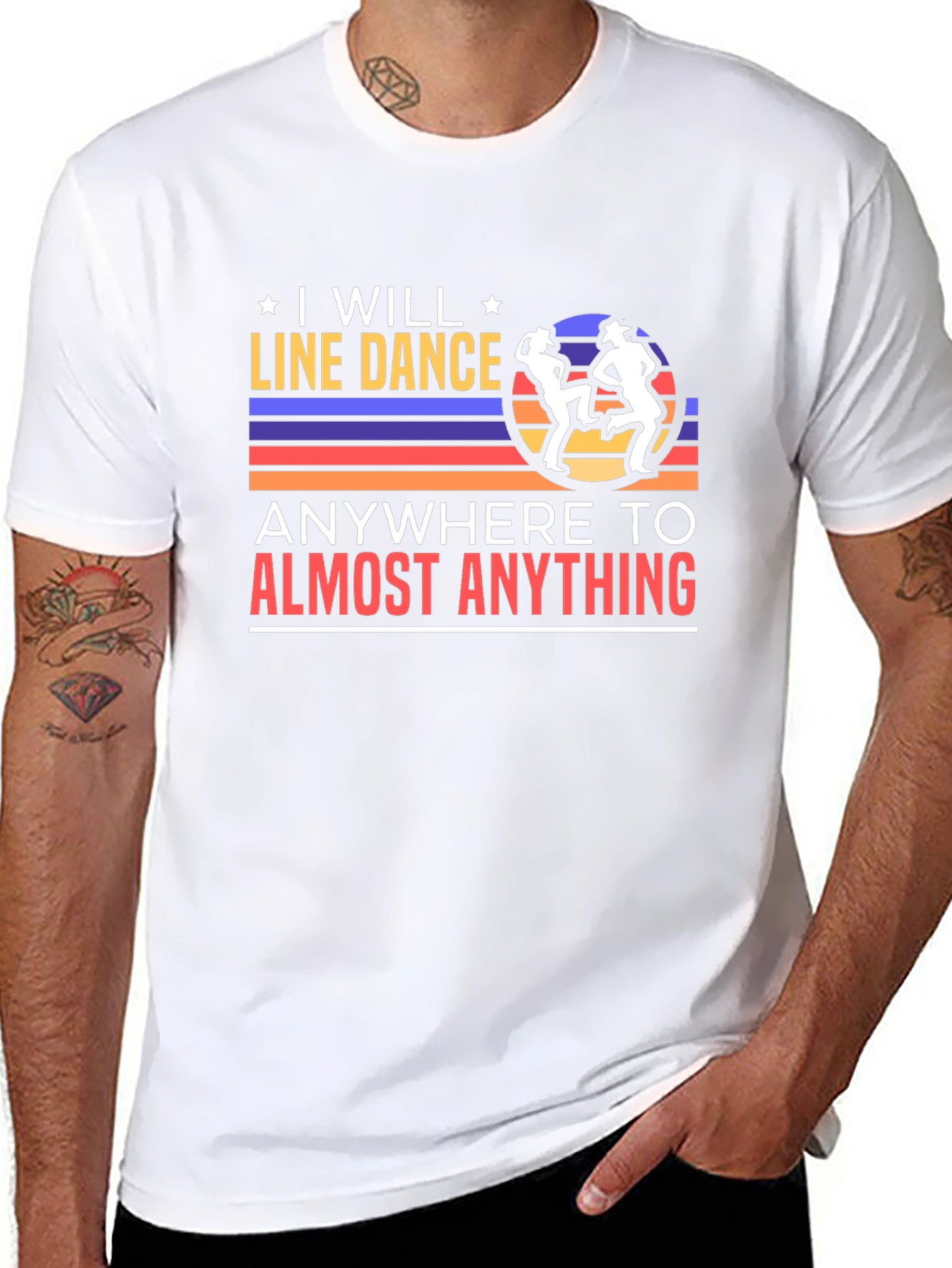 I Will Line Dance T-Shirt Retro Dancer Tee