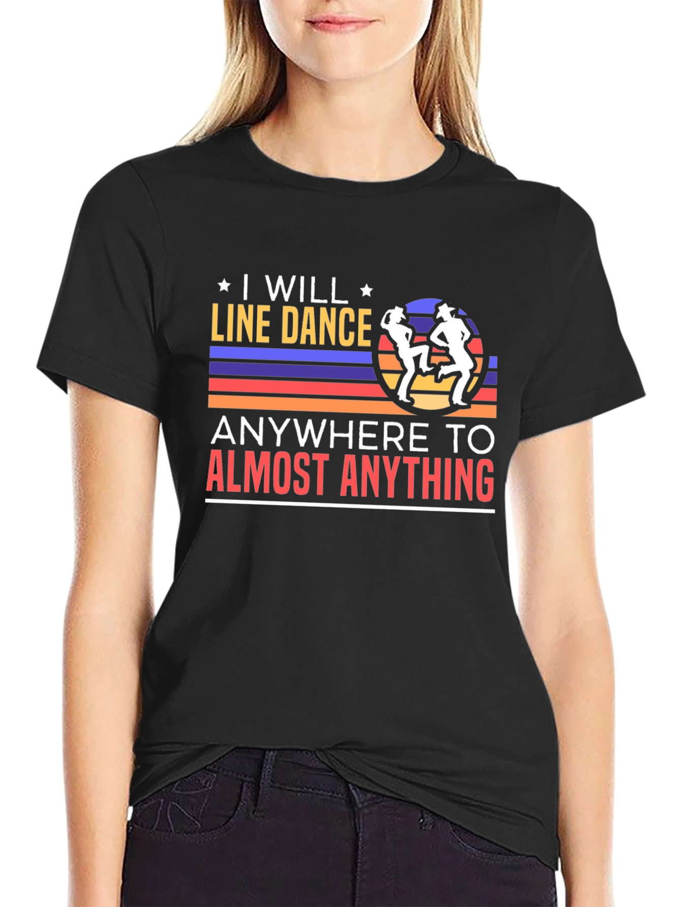 I Will Line Dance T-Shirt Retro Dancer Tee