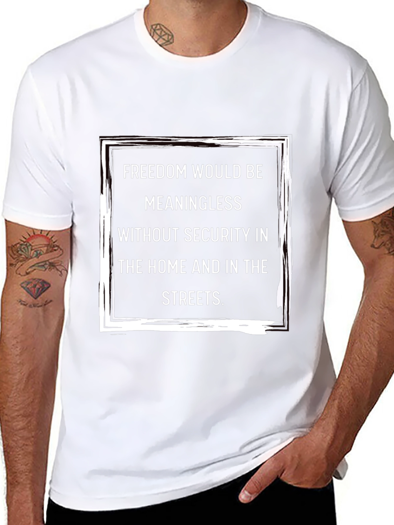 Freedom & Security Graphic T-Shirt - Menswear