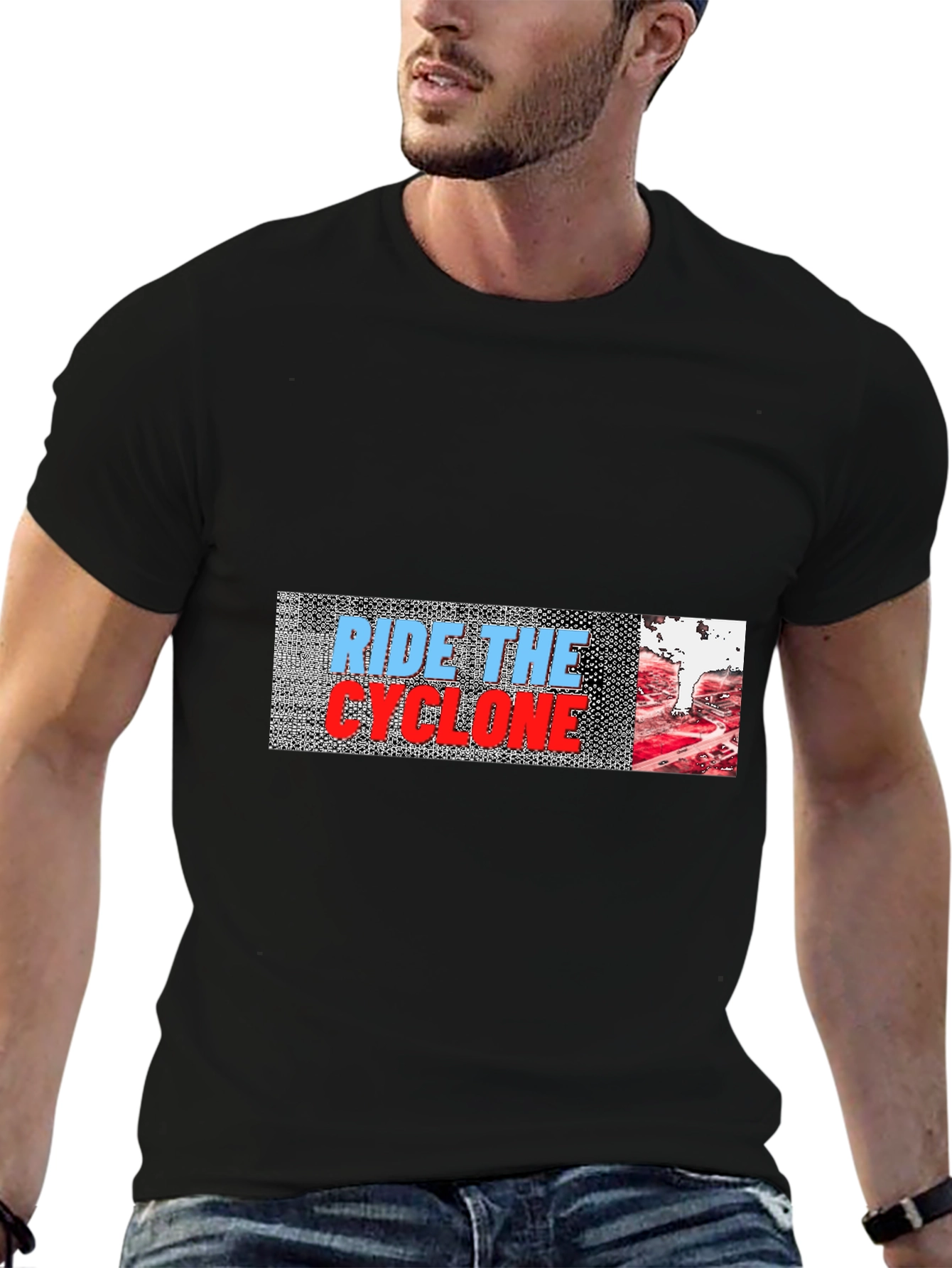 Ride the Cyclone Graphic Tee - Black