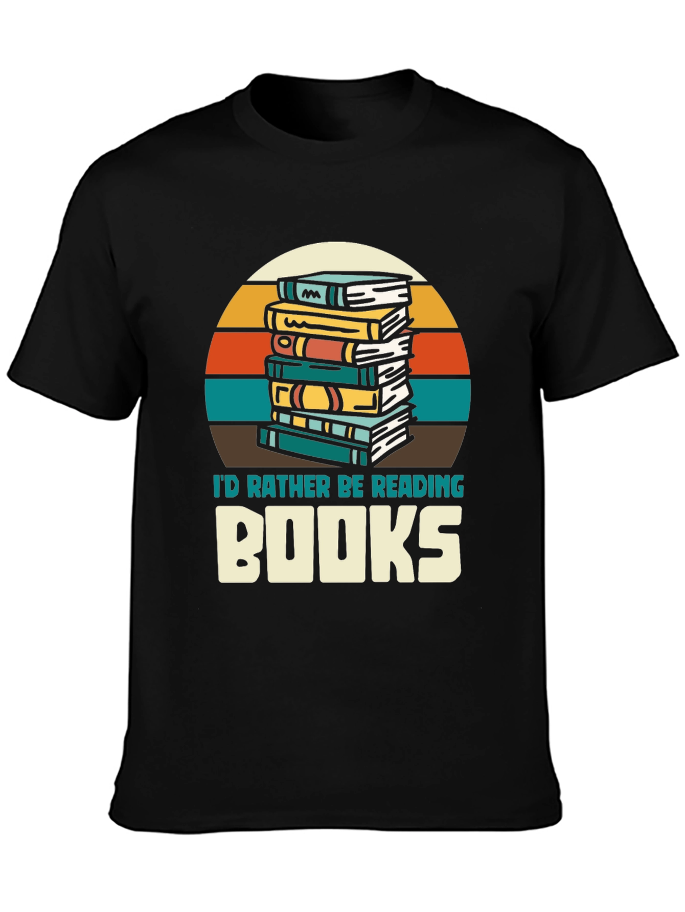 Retro Reading T-Shirt - Id Rather Be Reading Books