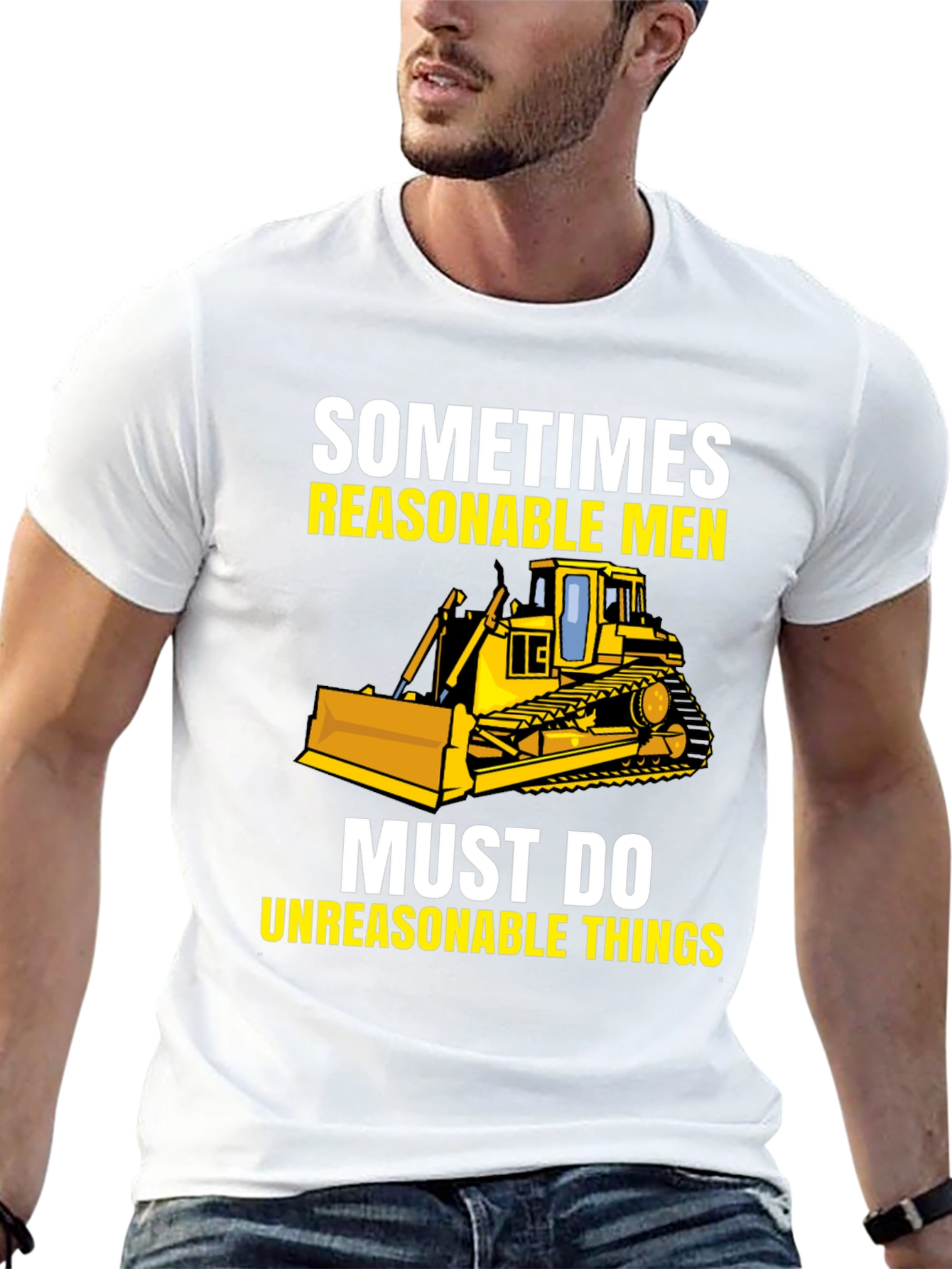 Reasonable Men Bulldozer Graphic Tee