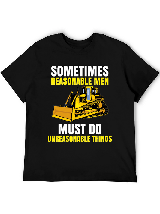 Reasonable Men Bulldozer Graphic Tee