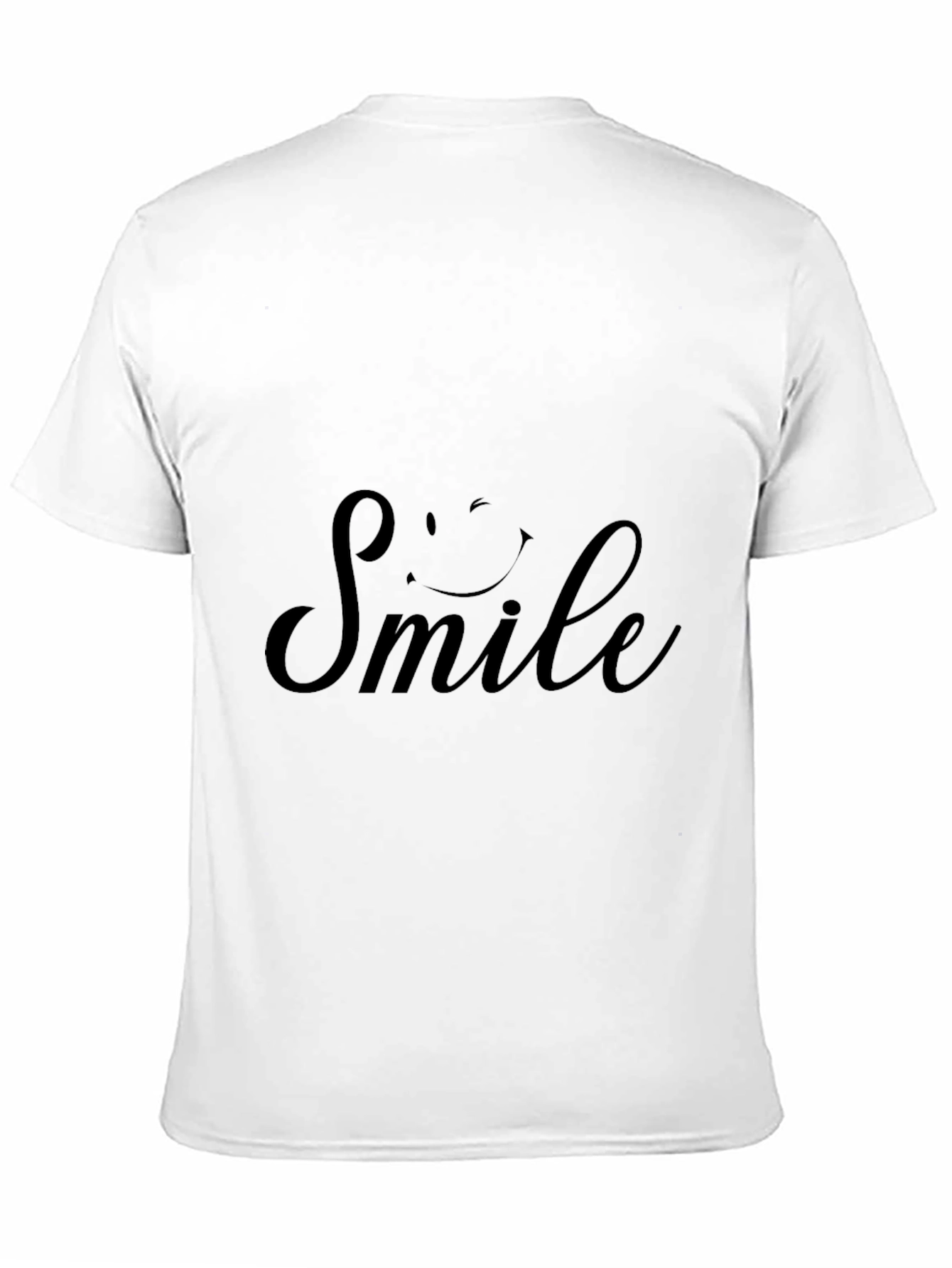 Smile Graphic Print Crew Neck T-Shirt