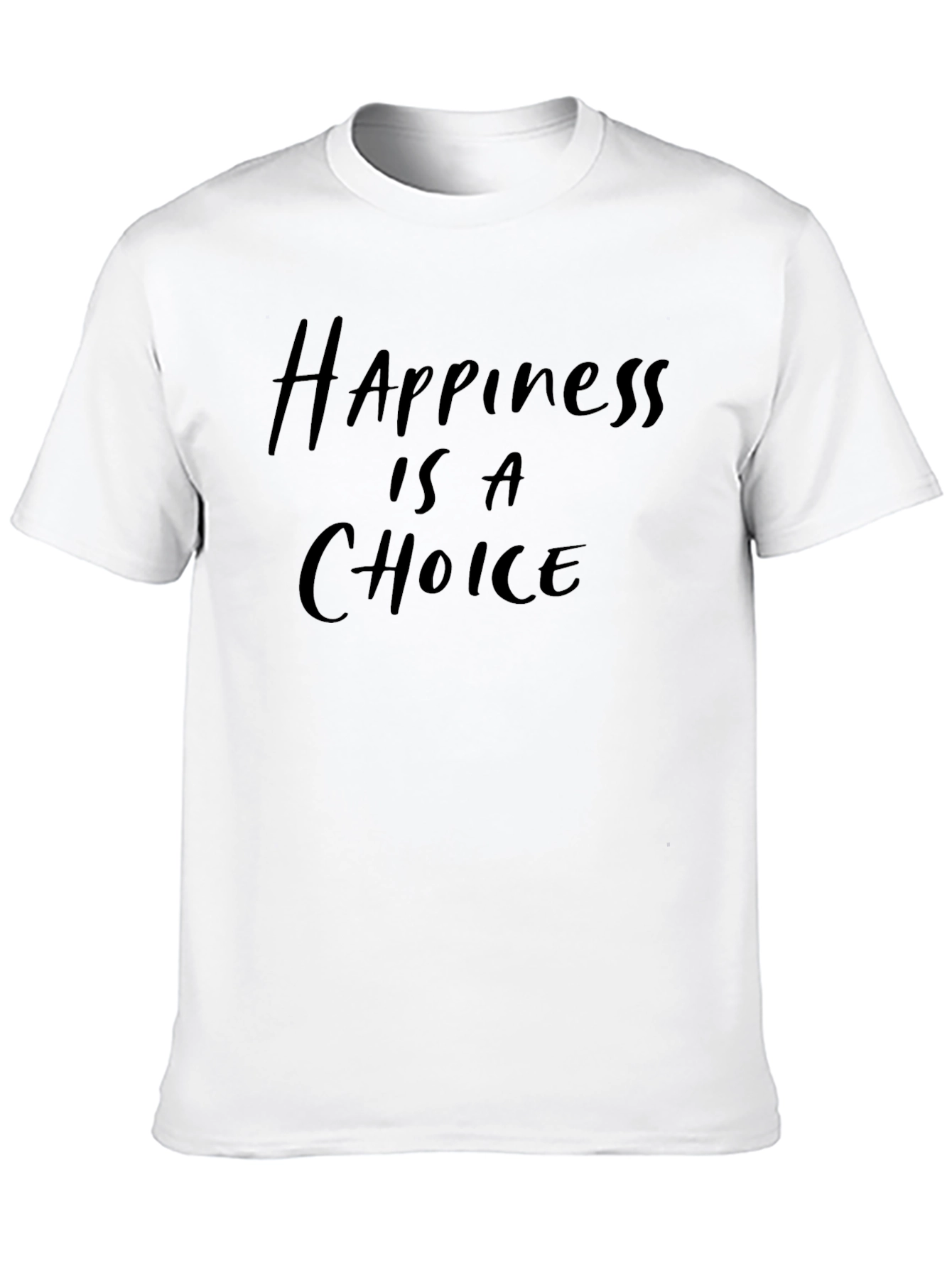 Happiness Choice Black Graphic Tee