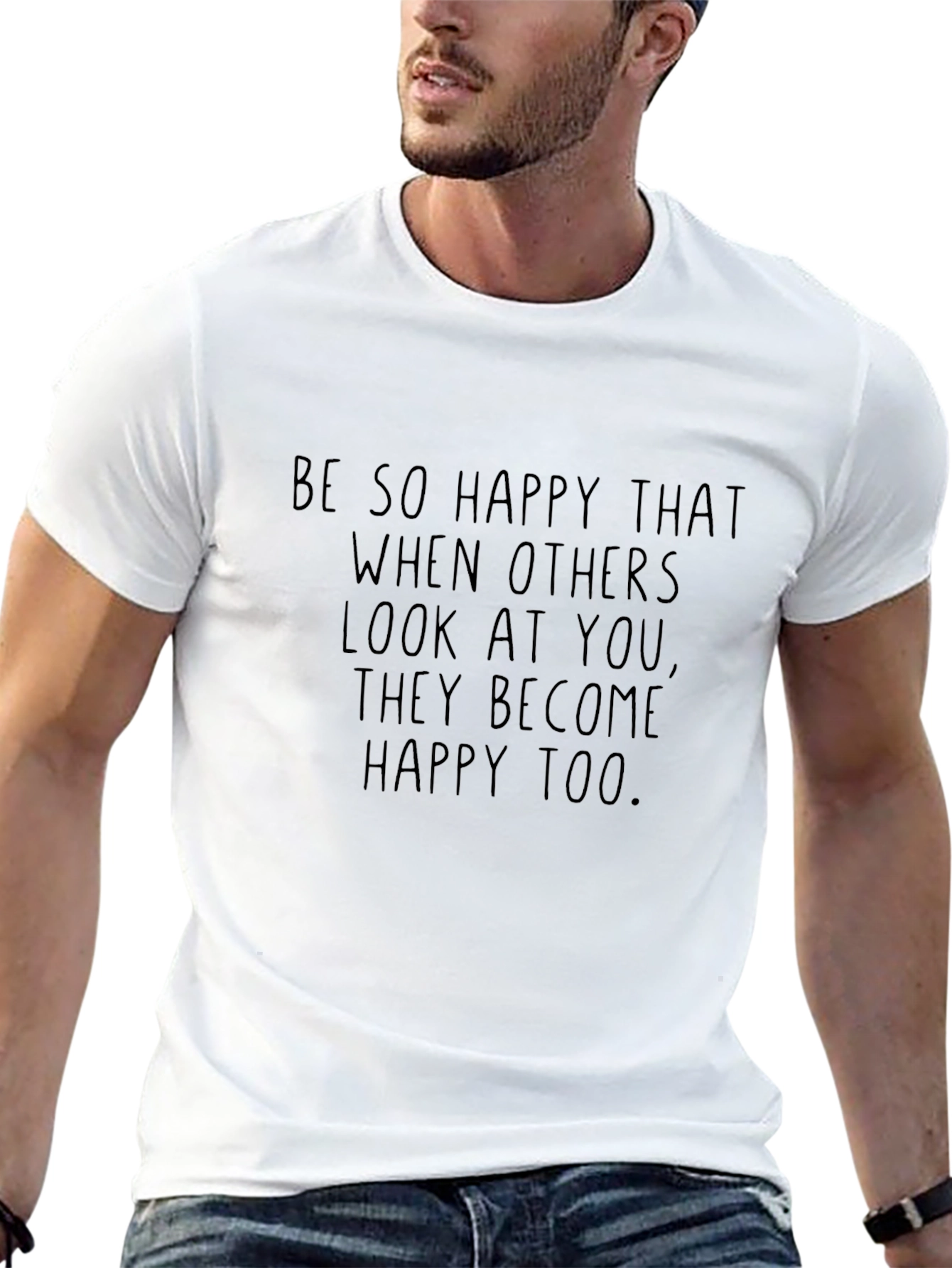 Be So Happy T-Shirt: Inspirational Quote Tee