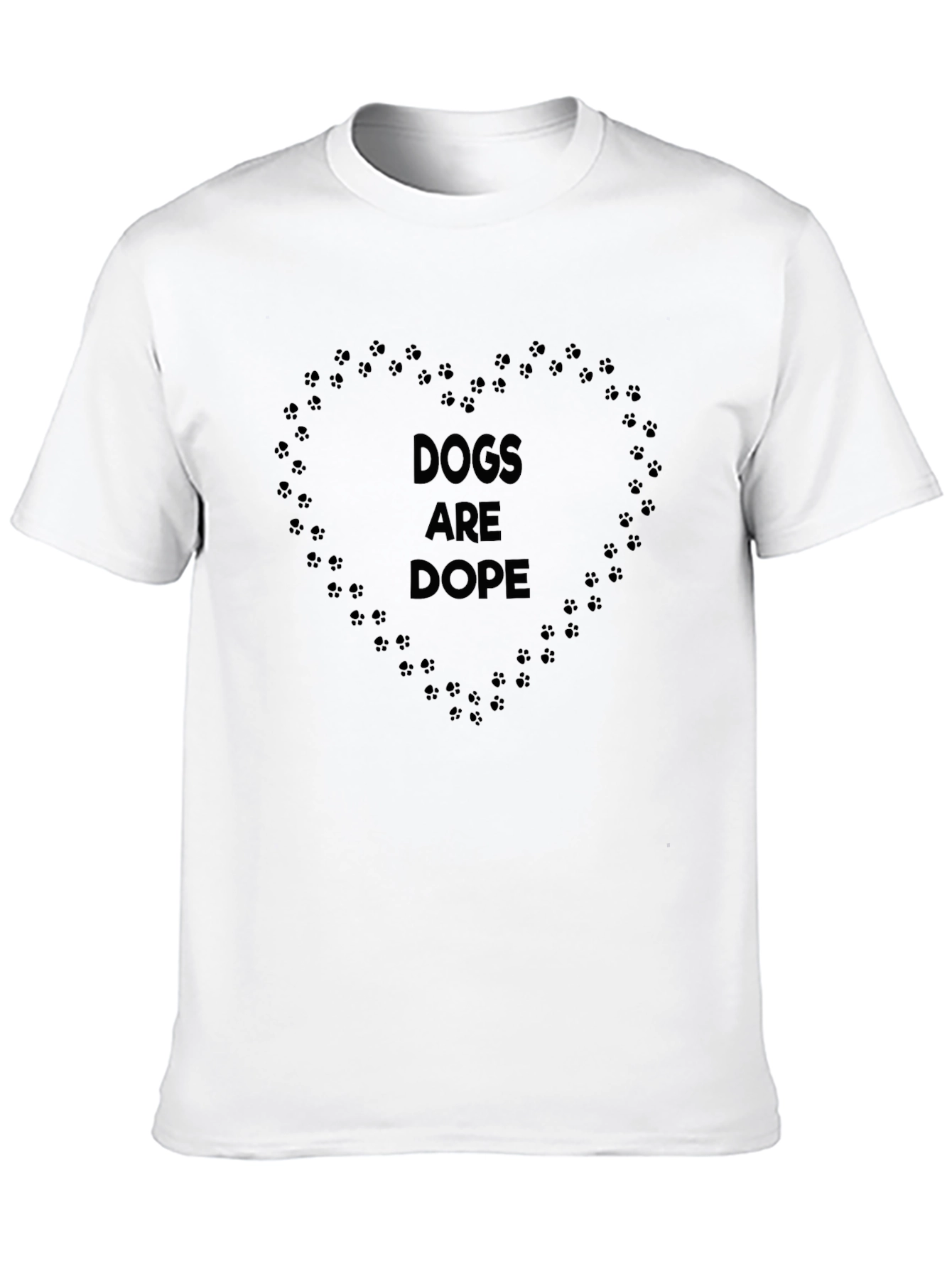 Dogs Are Dope Black Graphic Tee for Men