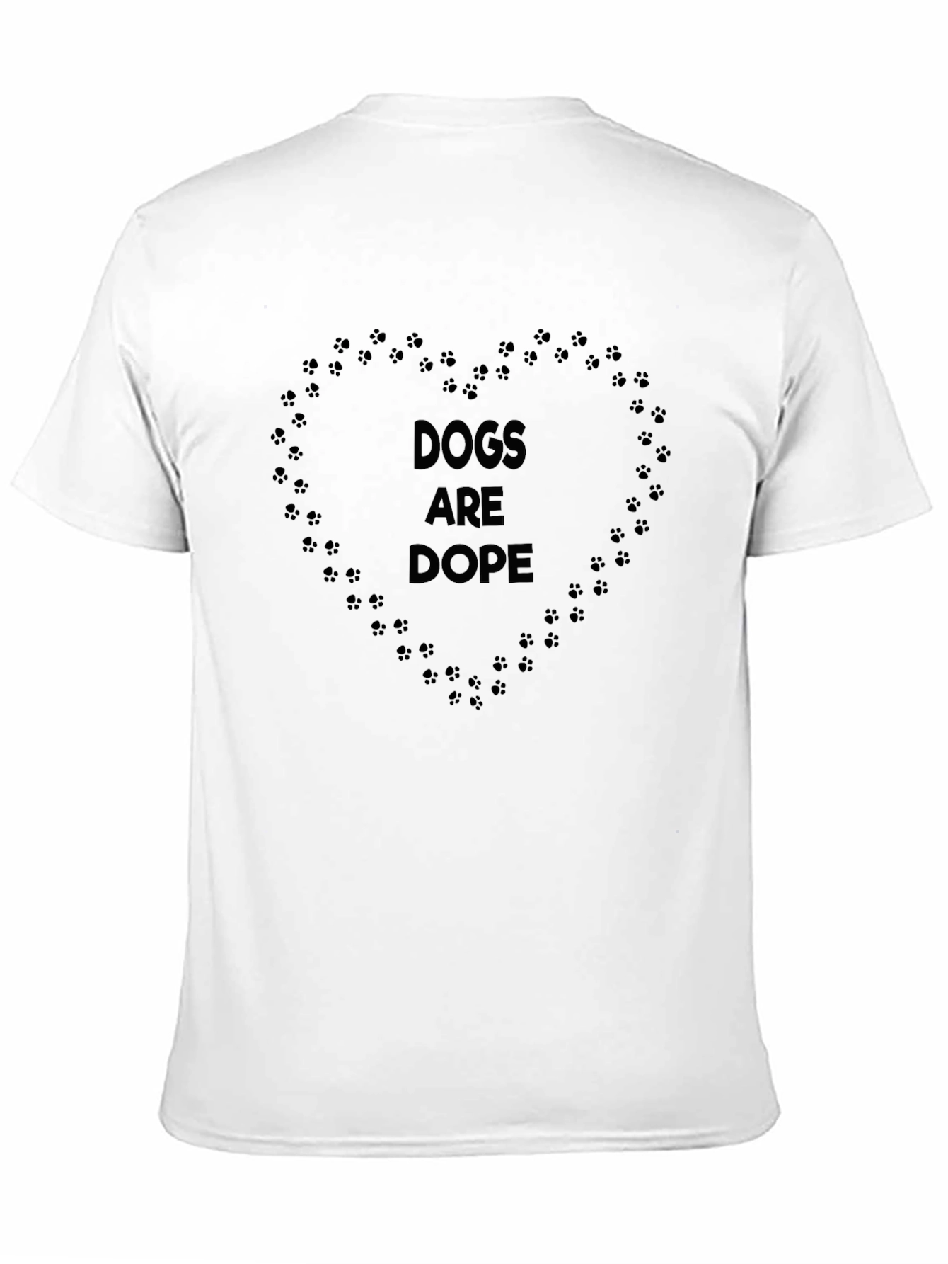 Dogs Are Dope Black Graphic Tee for Men