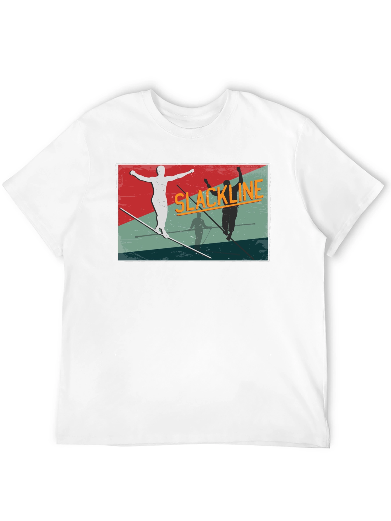 Slackline Graphic Tee - Black Cotton T-Shirt